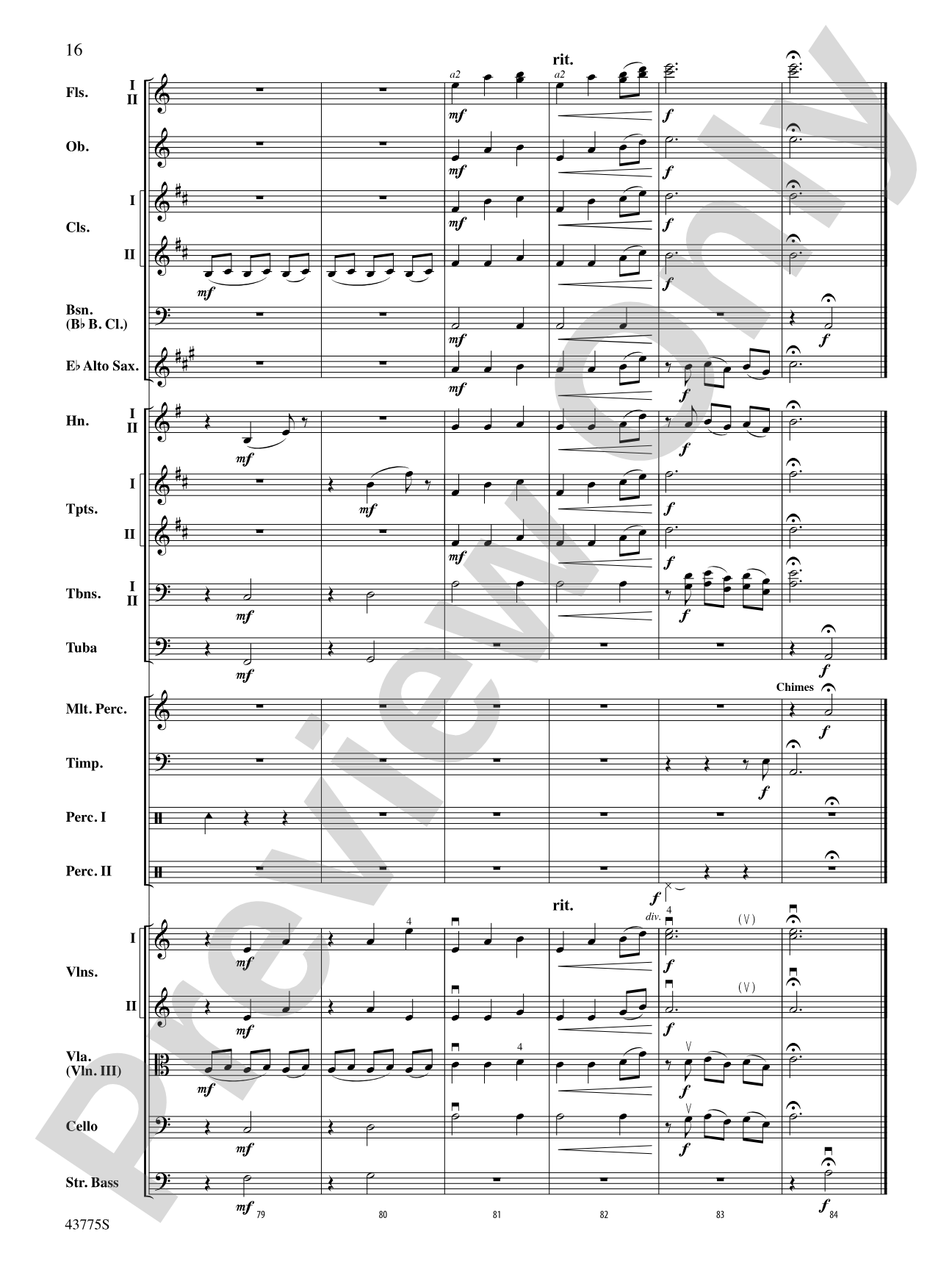 Ancient Echoes of Time: Full Orchestra Conductor Score & Parts