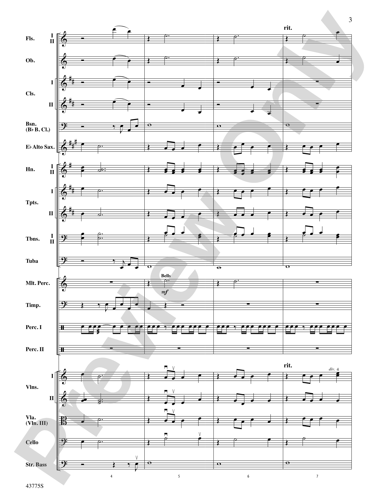 Ancient Echoes of Time: Full Orchestra Conductor Score & Parts