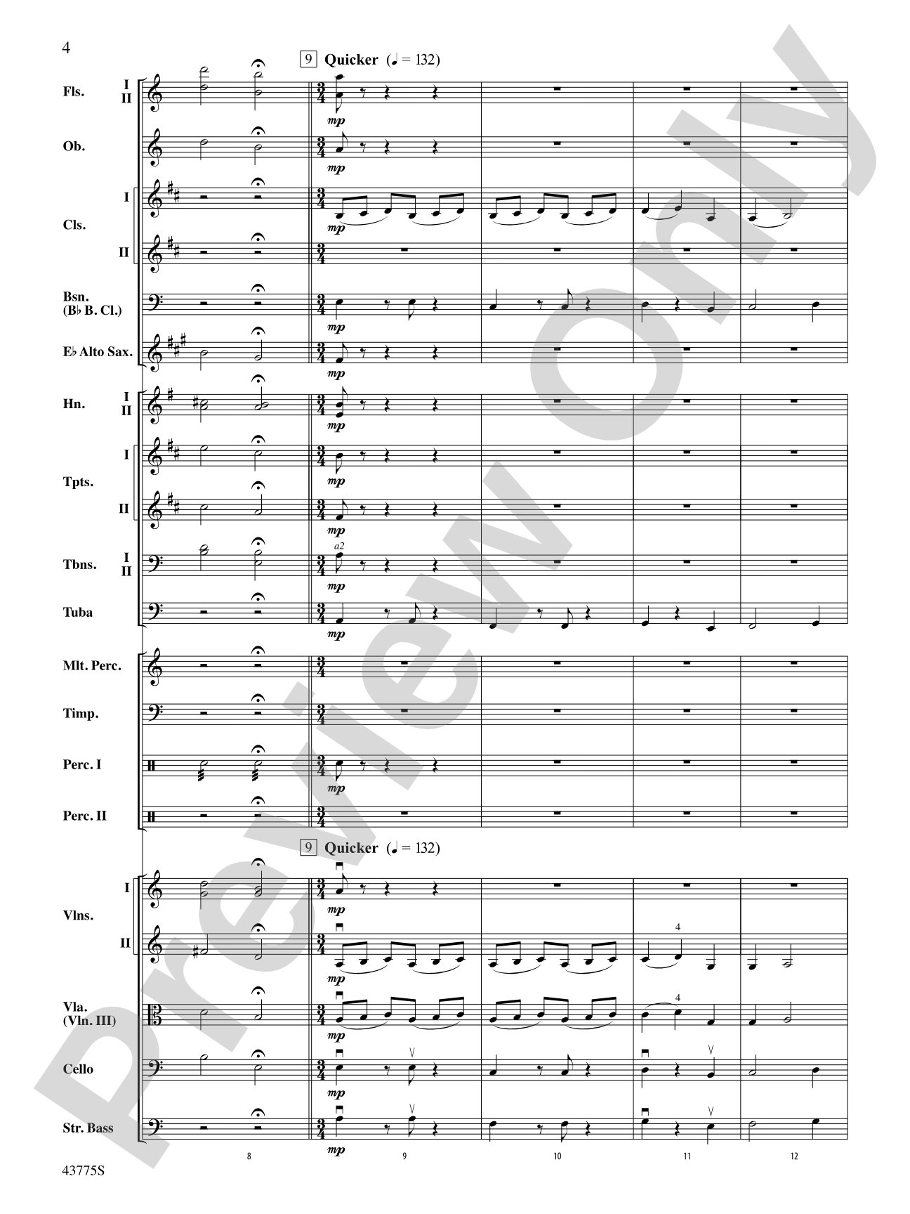 Ancient Echoes of Time: Full Orchestra Conductor Score & Parts