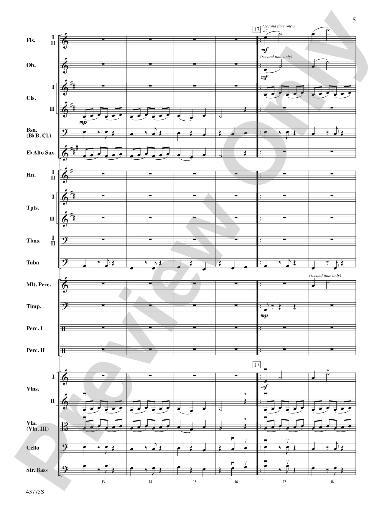 Ancient Echoes of Time: Full Orchestra Conductor Score & Parts