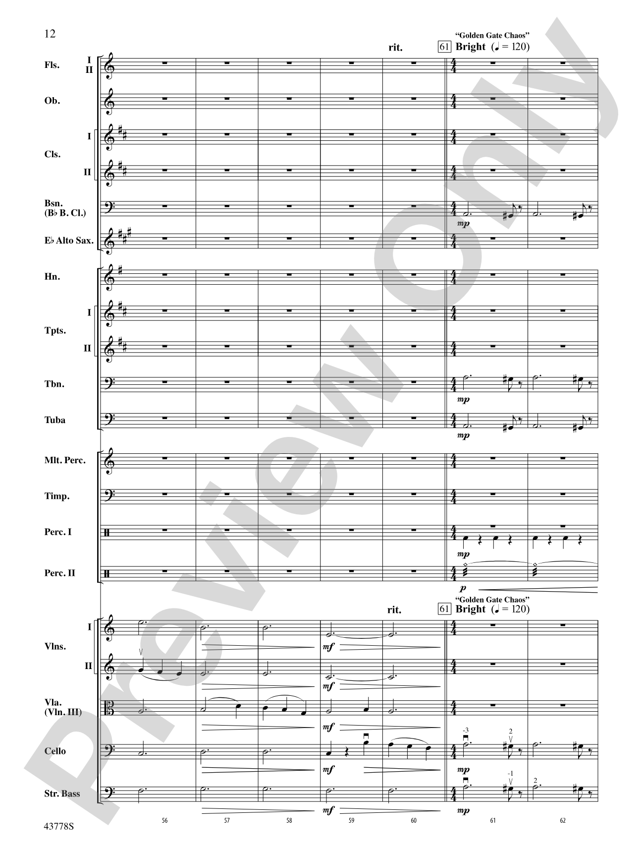 Godzilla: Full Orchestra Conductor Score & Parts