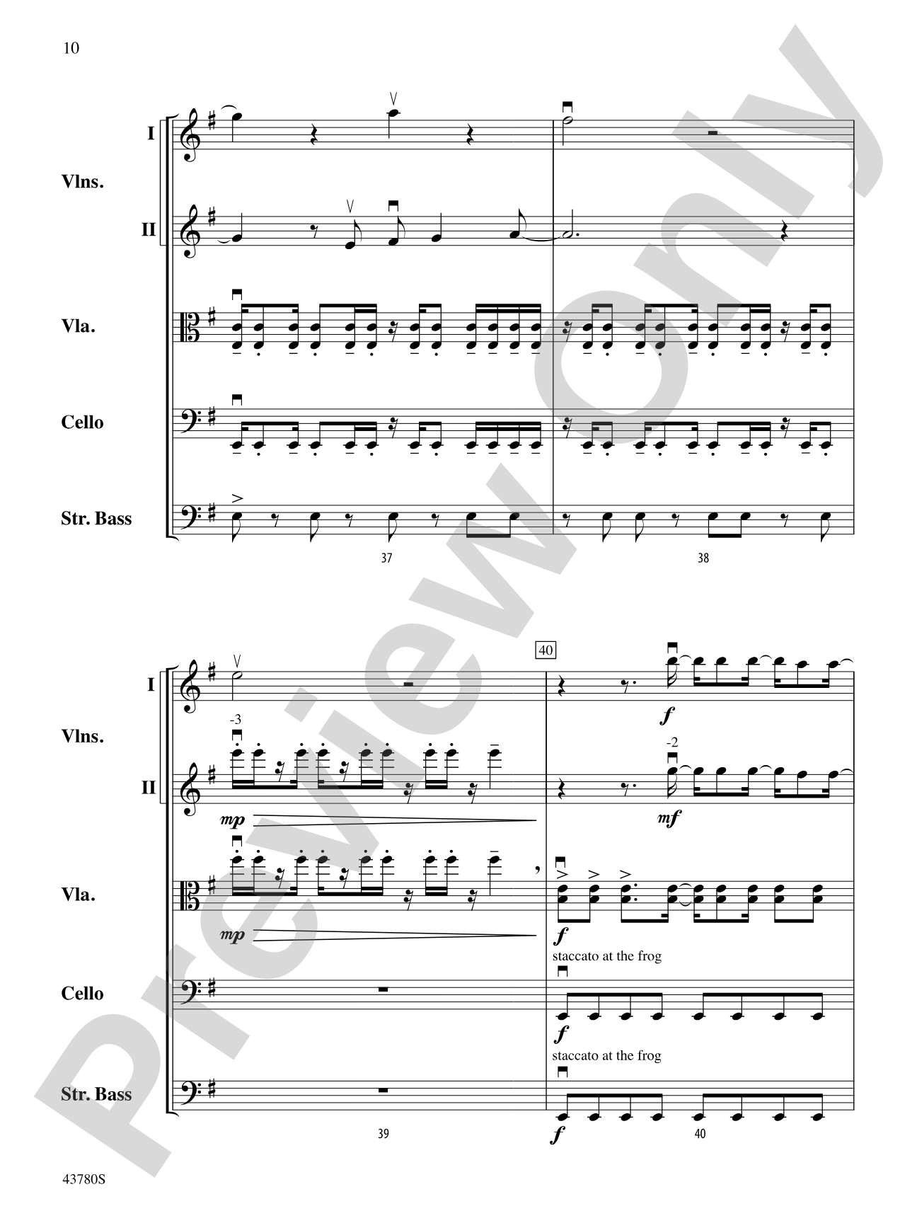 Bring Me to Life: String Orchestra Conductor Score & Parts