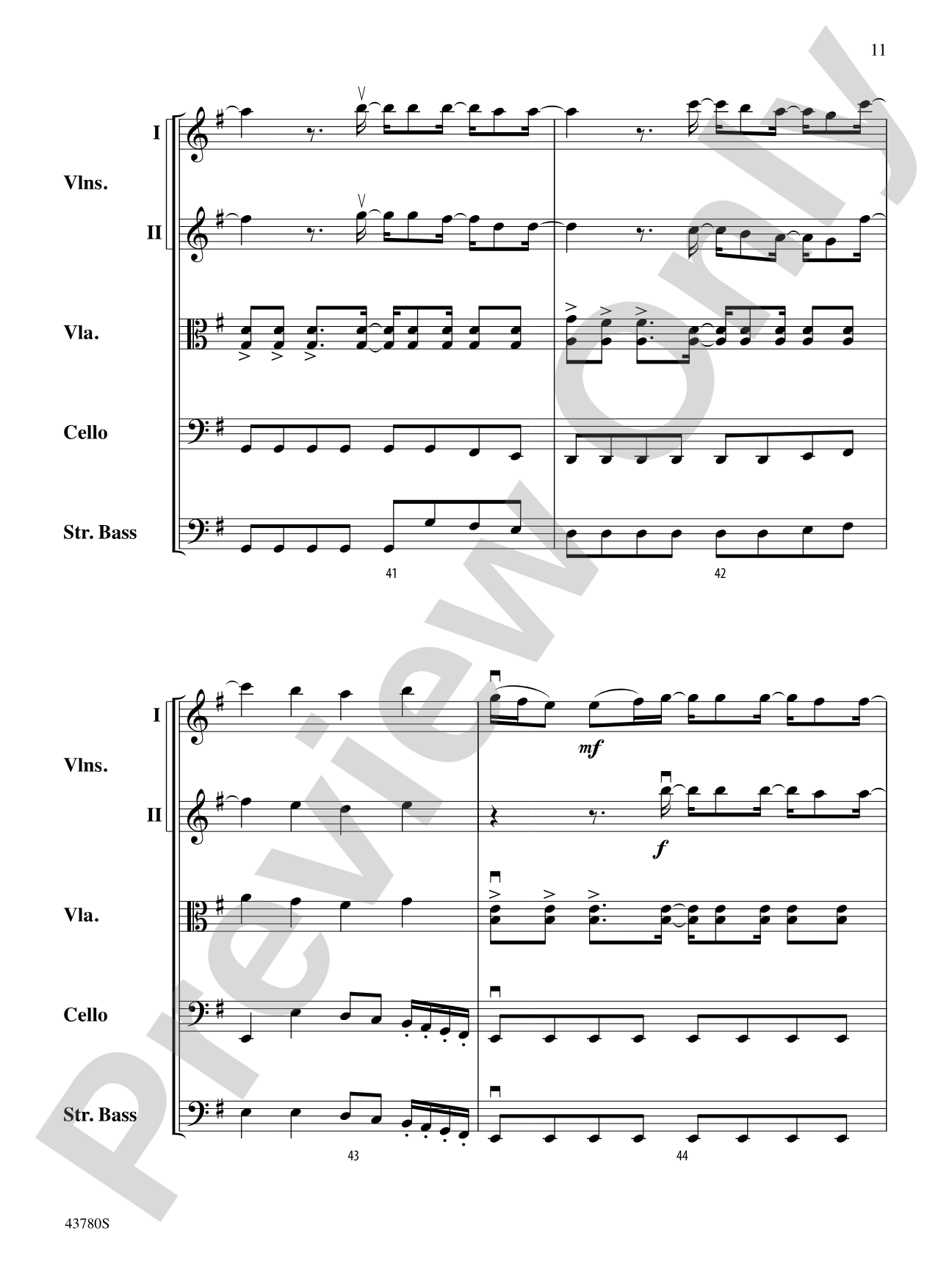 Bring Me to Life: String Orchestra Conductor Score & Parts