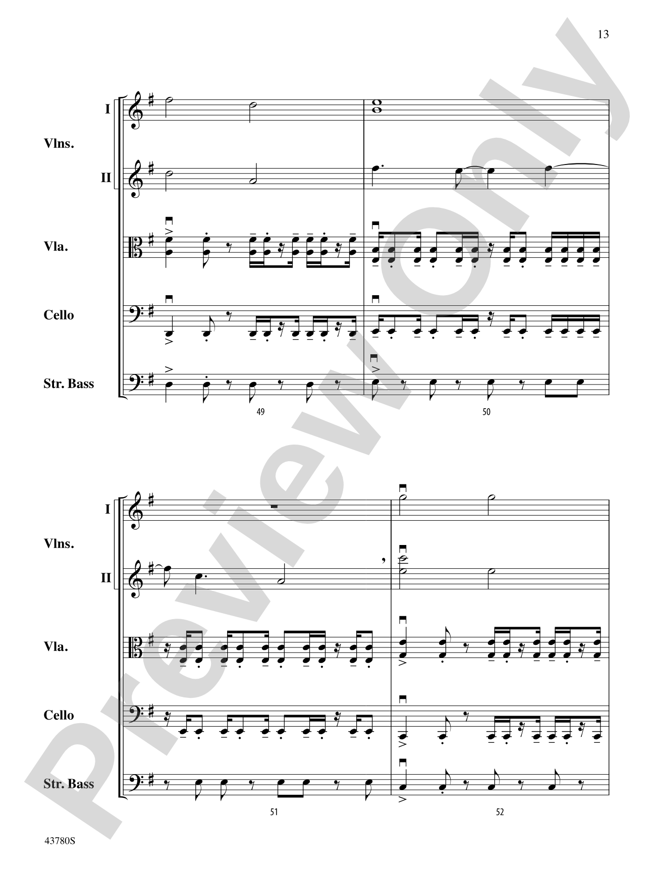 Bring Me to Life: String Orchestra Conductor Score & Parts
