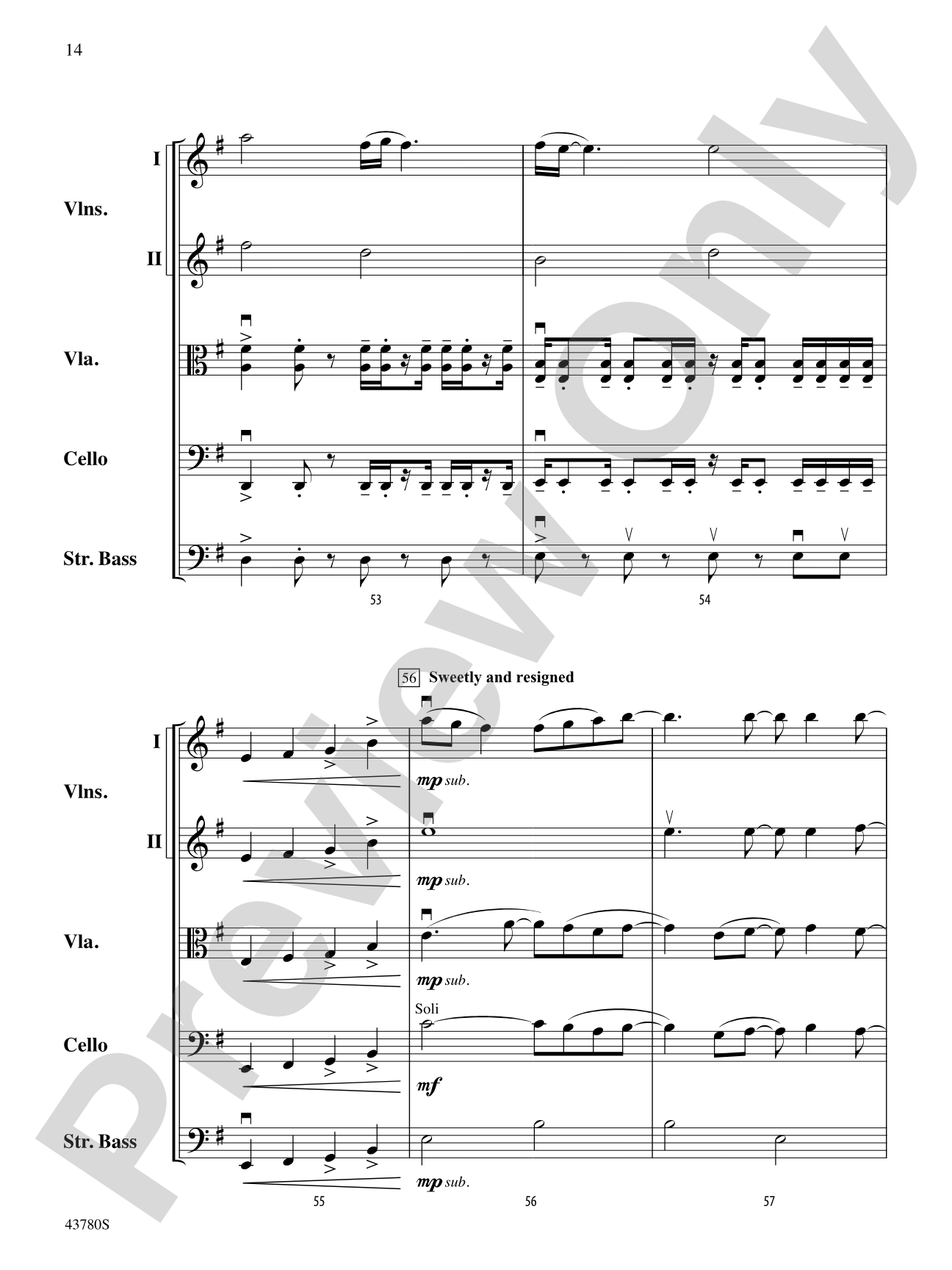 Bring Me to Life: String Orchestra Conductor Score & Parts