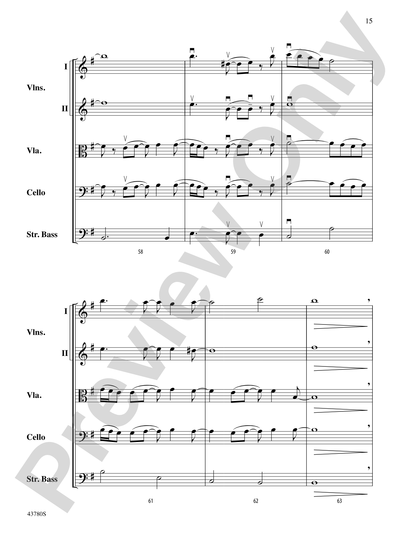 Bring Me to Life: String Orchestra Conductor Score & Parts