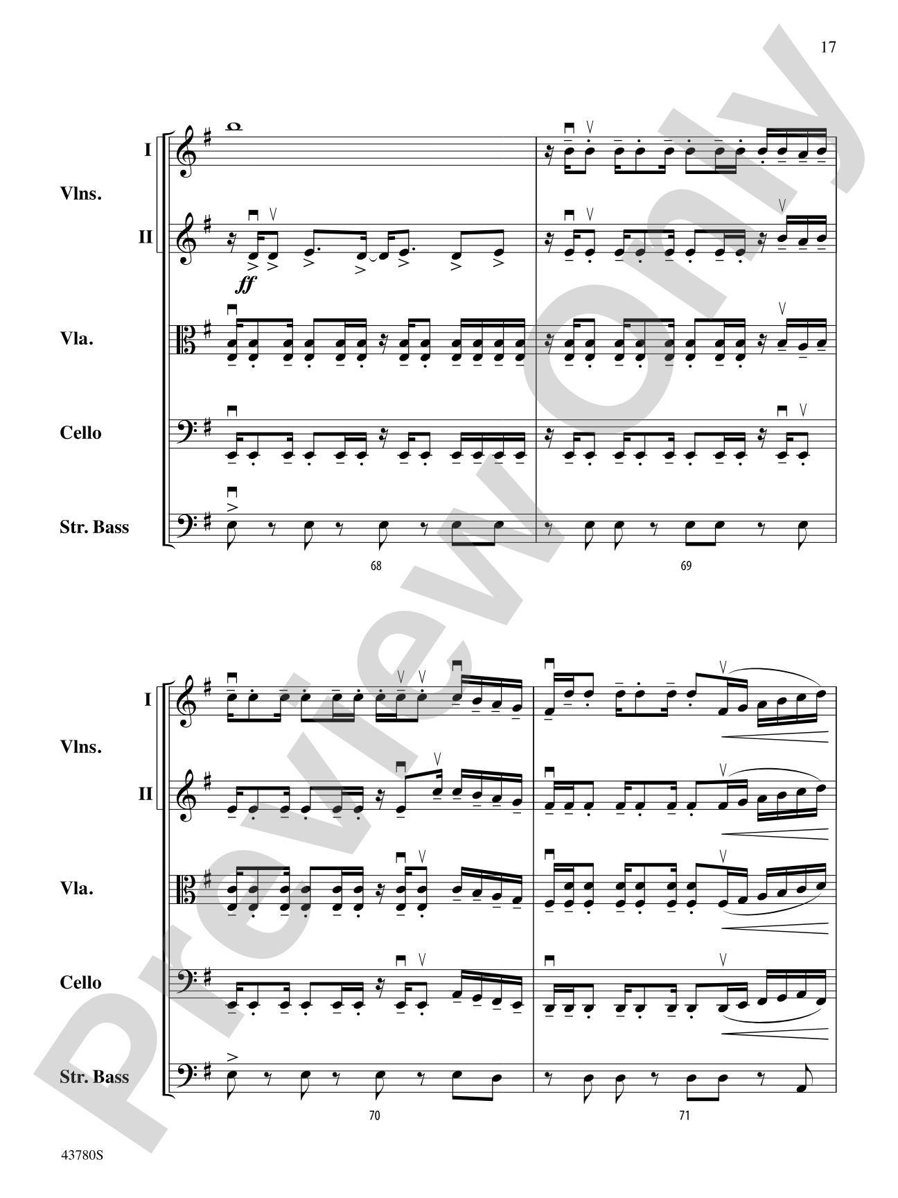 Bring Me to Life: String Orchestra Conductor Score & Parts