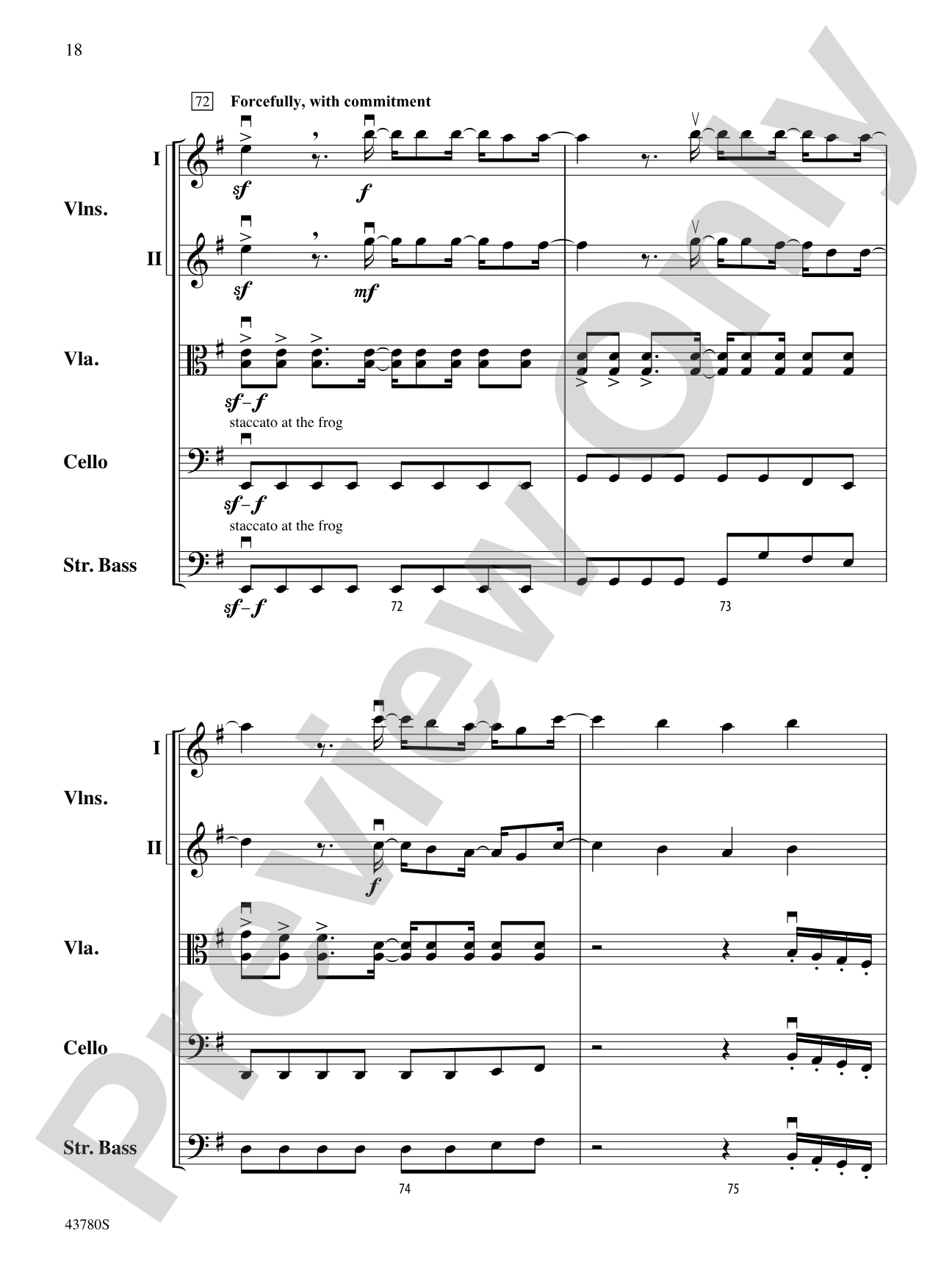 Bring Me to Life: String Orchestra Conductor Score & Parts
