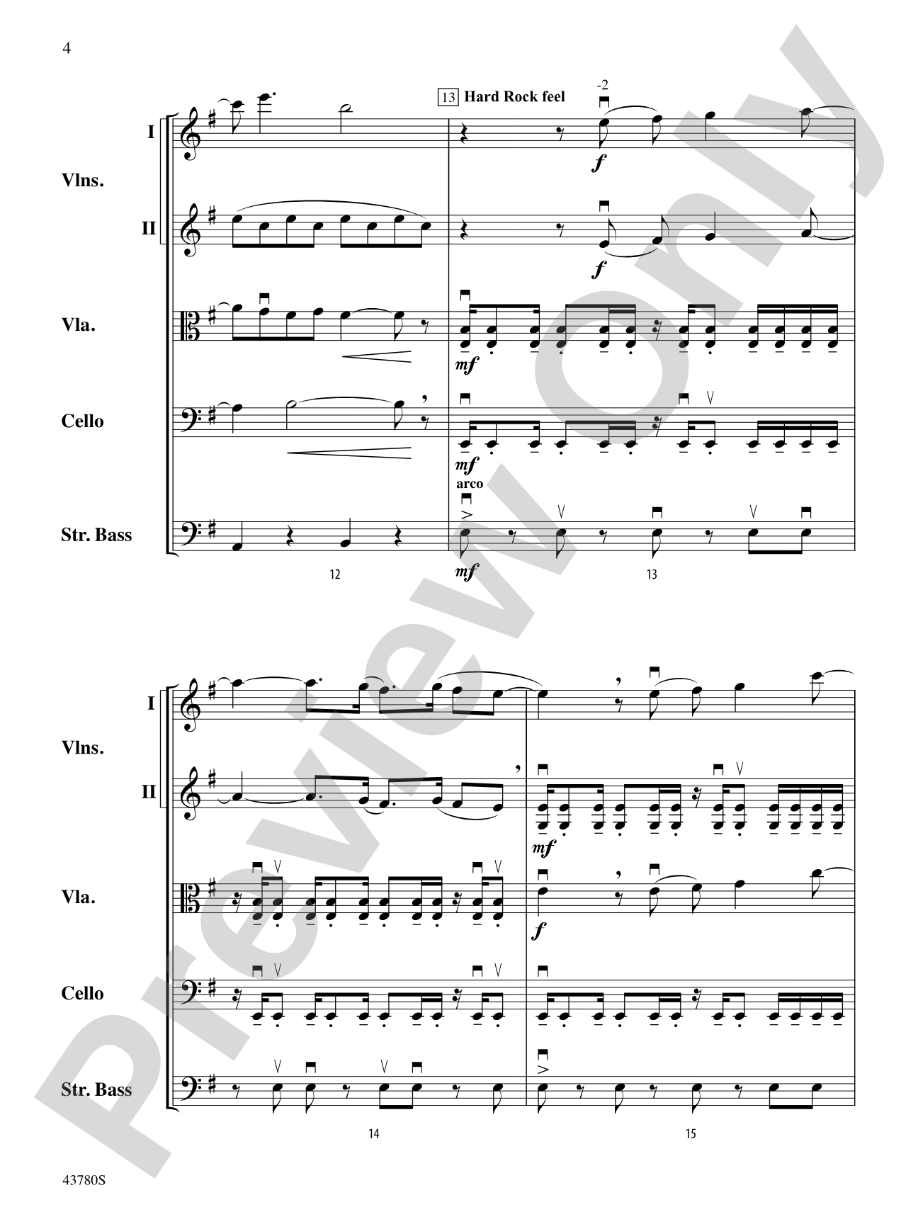Bring Me to Life: String Orchestra Conductor Score & Parts