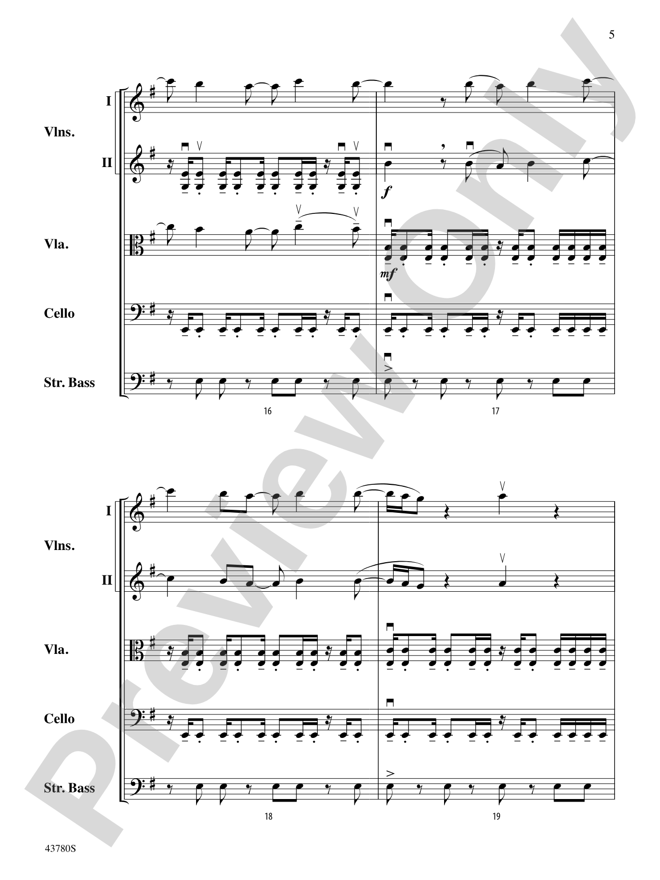 Bring Me to Life: String Orchestra Conductor Score & Parts