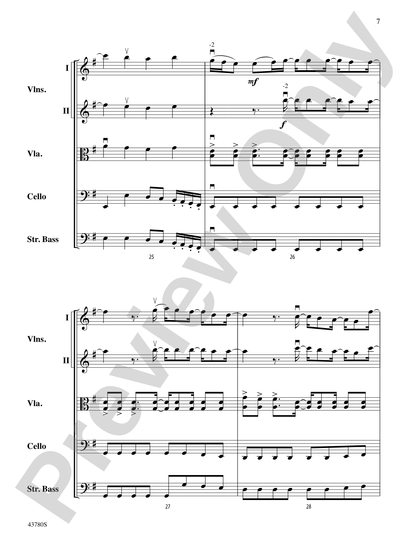 Bring Me to Life: String Orchestra Conductor Score & Parts