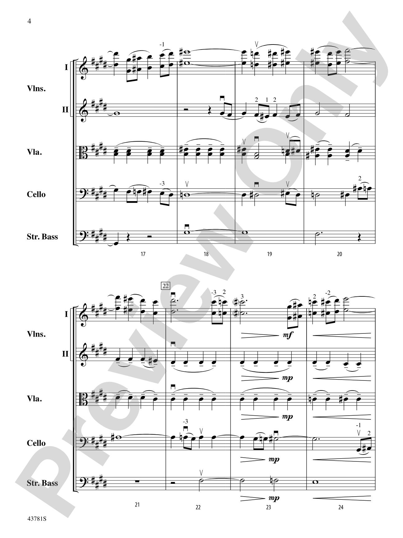 Vocalise: String Orchestra Conductor Score & Parts