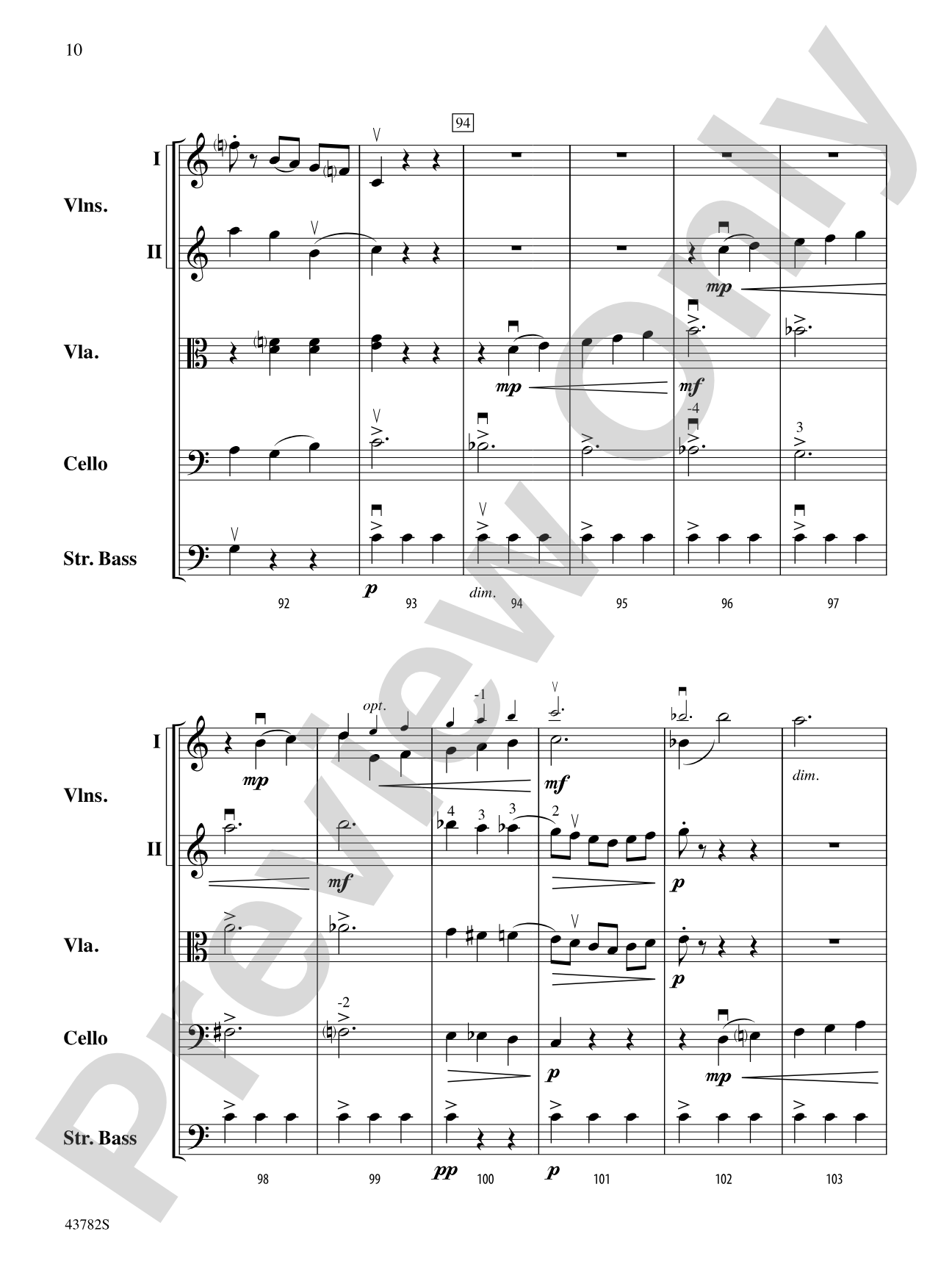Waltzer: String Orchestra Conductor Score & Parts