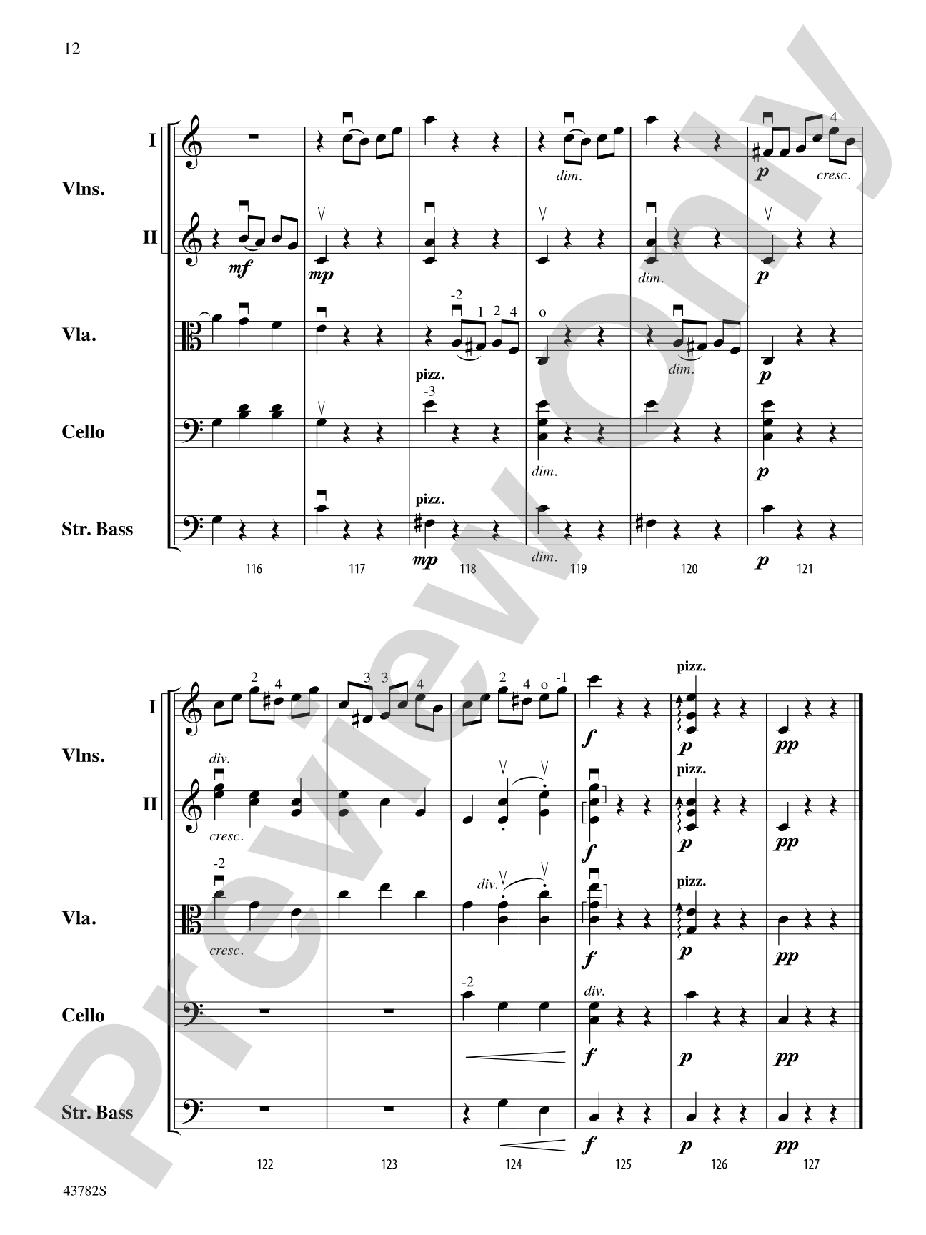 Waltzer: String Orchestra Conductor Score & Parts