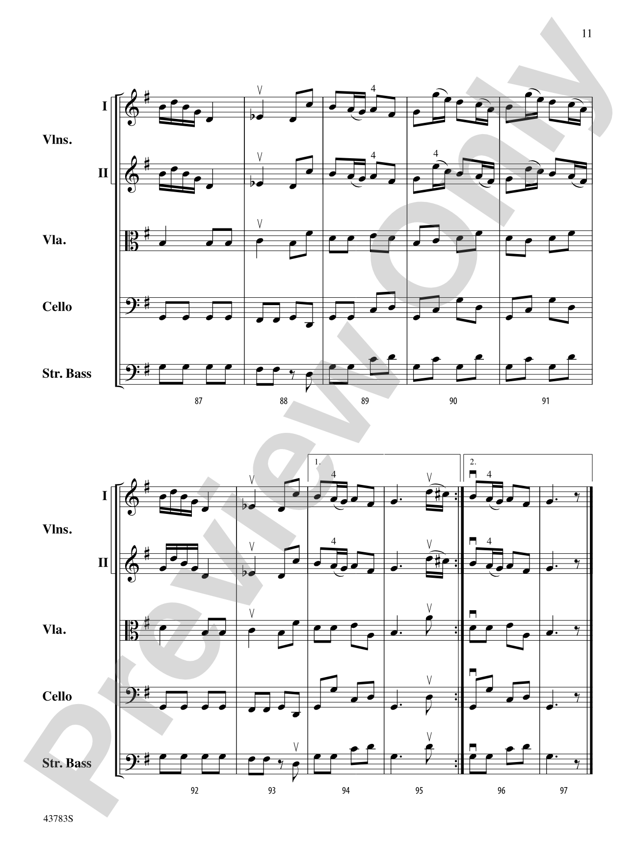Concerto for Strings: String Orchestra Conductor Score & Parts