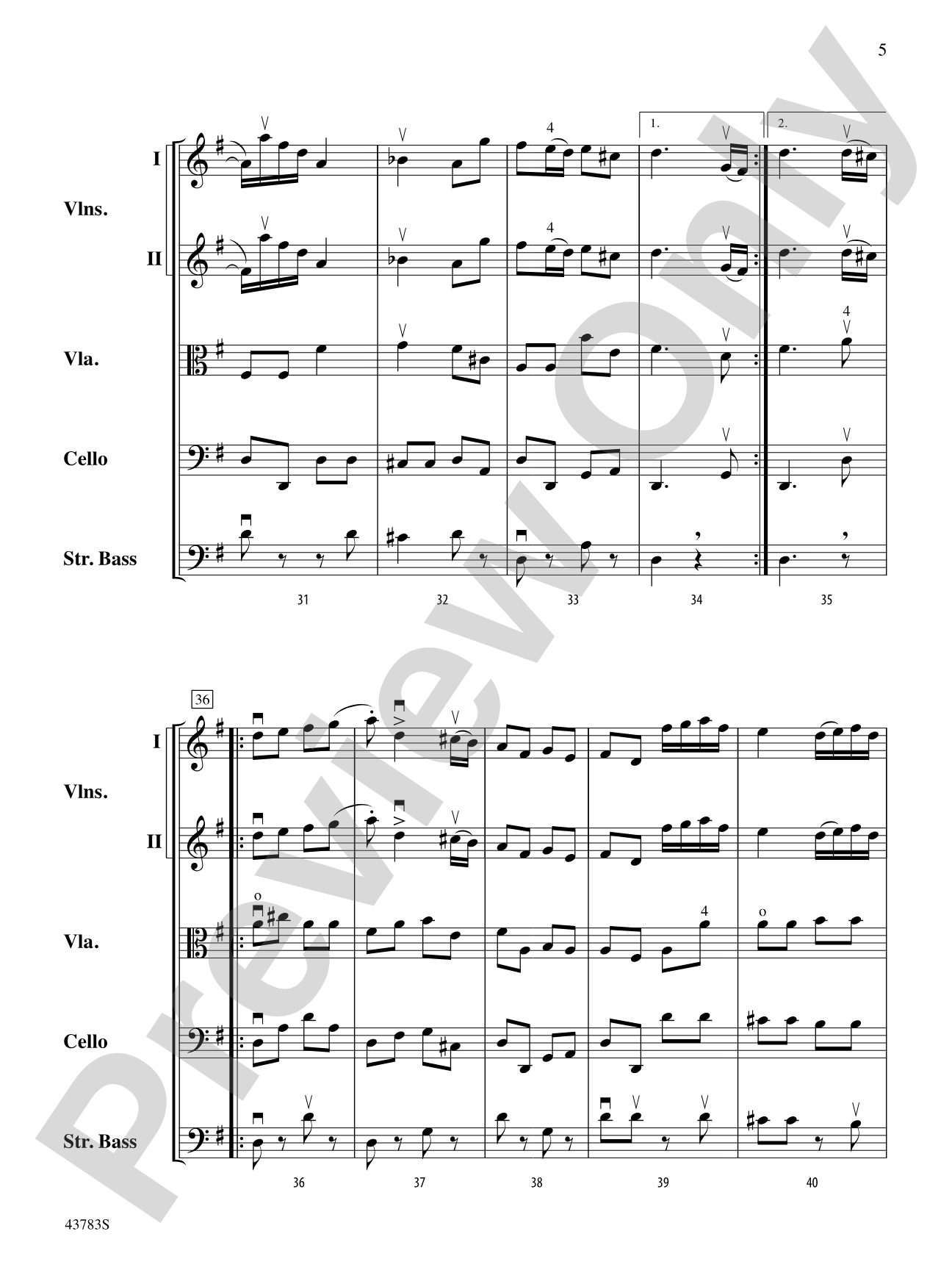 Concerto for Strings: String Orchestra Conductor Score & Parts