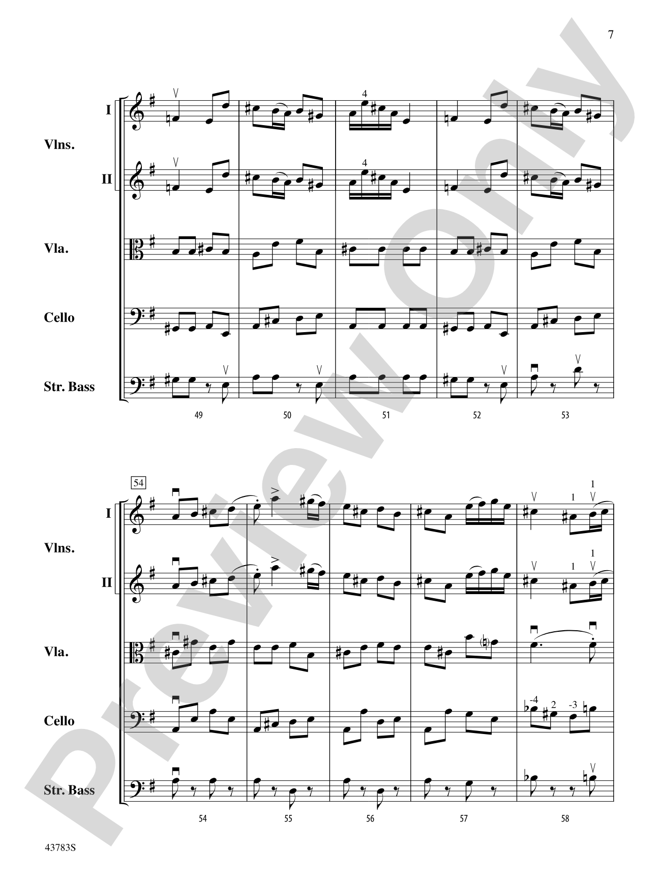 Concerto for Strings: String Orchestra Conductor Score & Parts