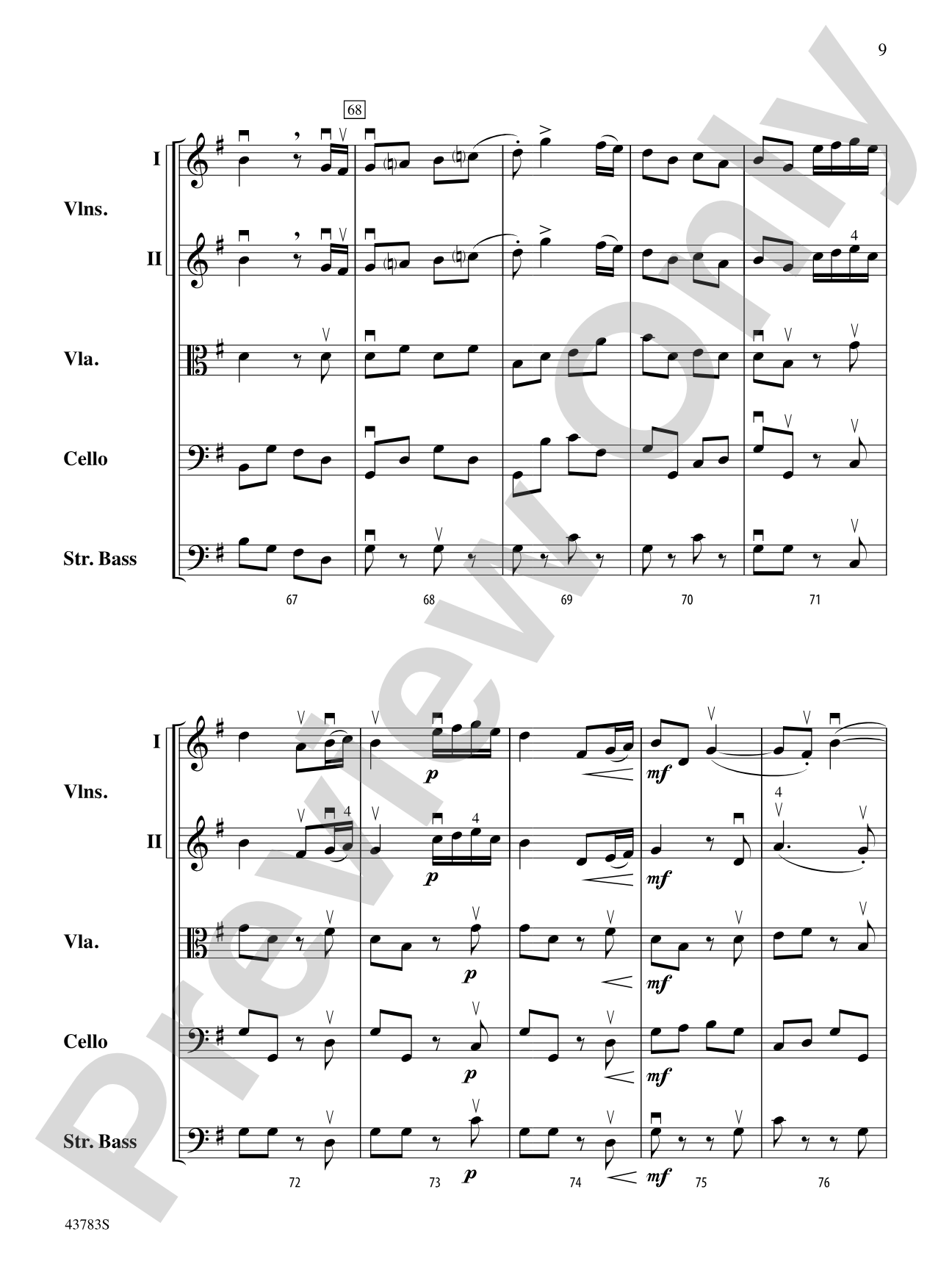 Concerto for Strings: String Orchestra Conductor Score & Parts