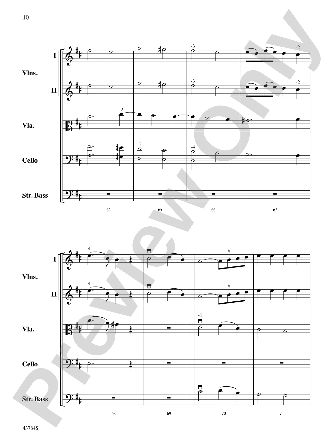 Symphony No. 104: String Orchestra Conductor Score & Parts