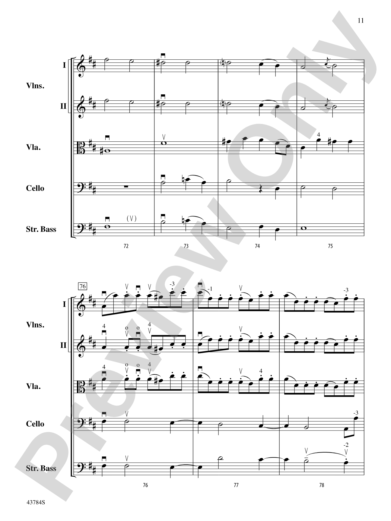 Symphony No. 104: String Orchestra Conductor Score & Parts