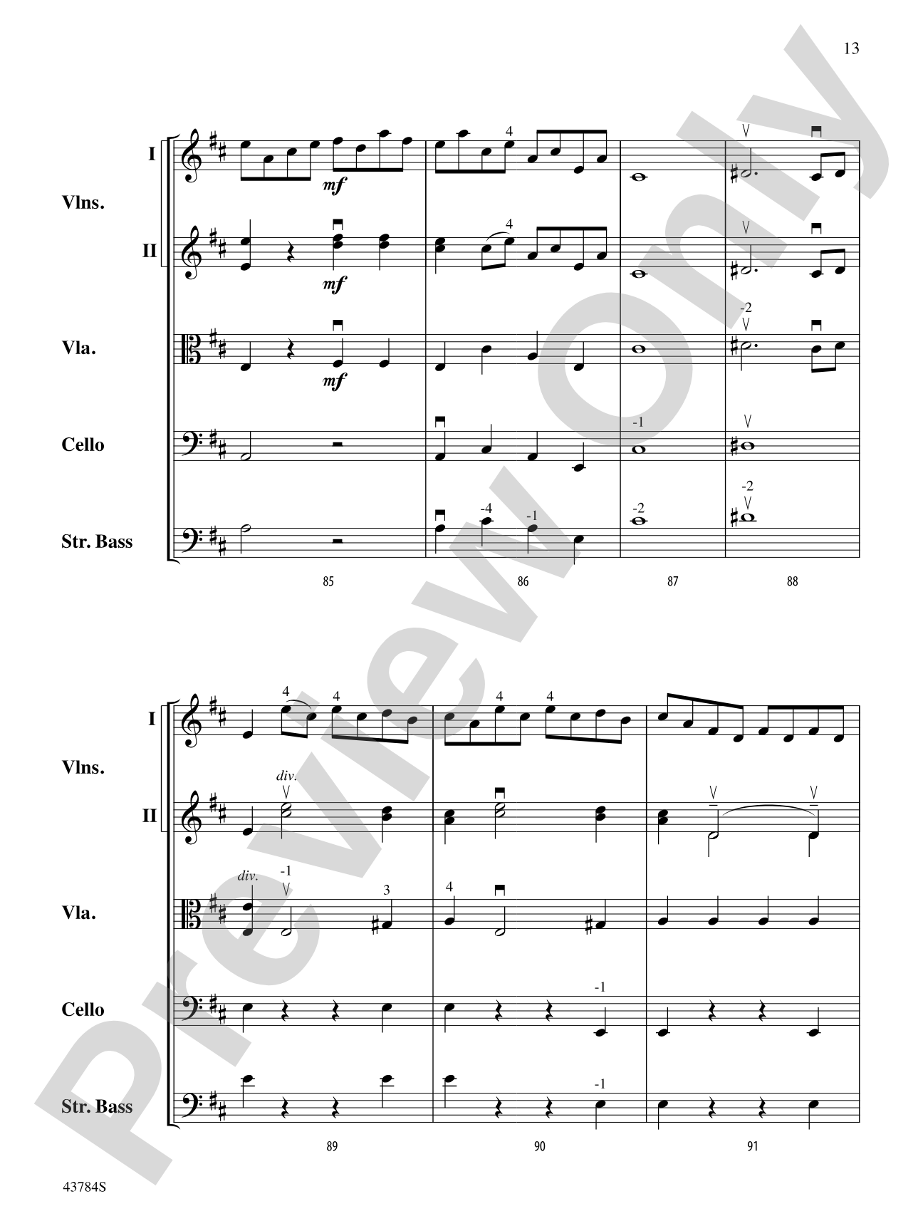 Symphony No. 104: String Orchestra Conductor Score & Parts