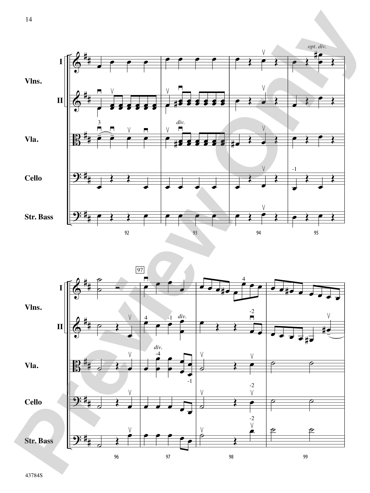 Symphony No. 104: String Orchestra Conductor Score & Parts
