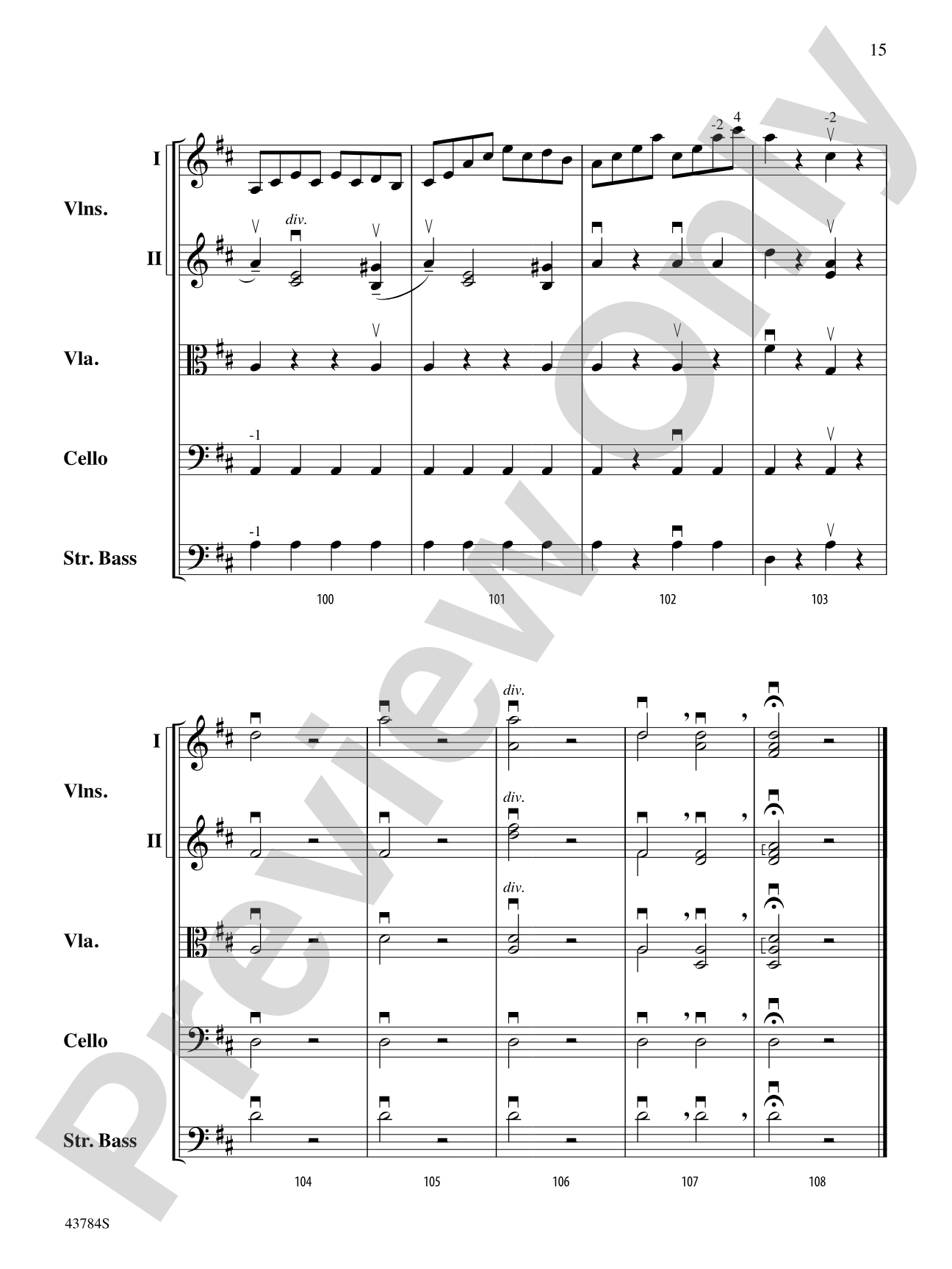 Symphony No. 104: String Orchestra Conductor Score & Parts
