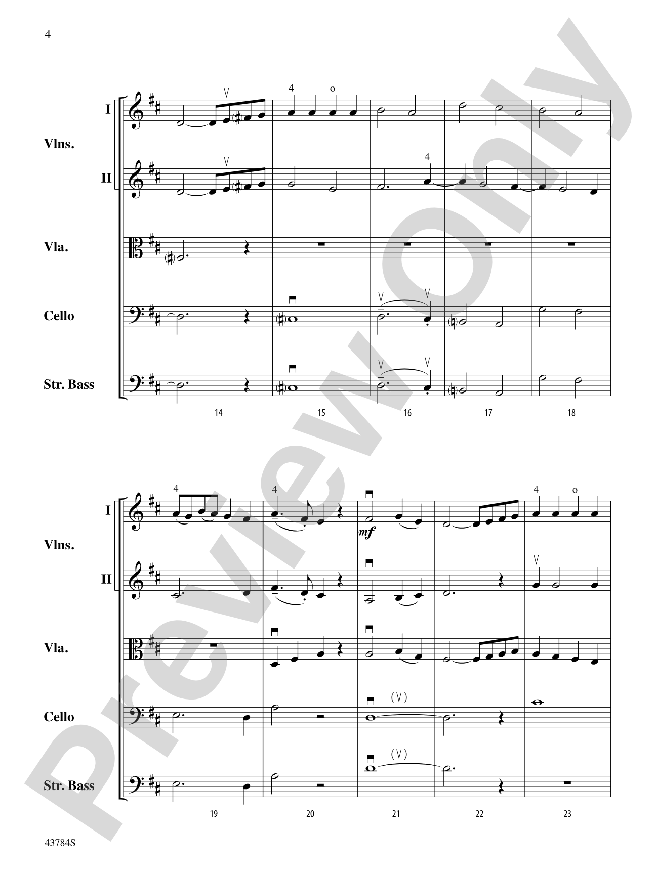 Symphony No. 104: String Orchestra Conductor Score & Parts