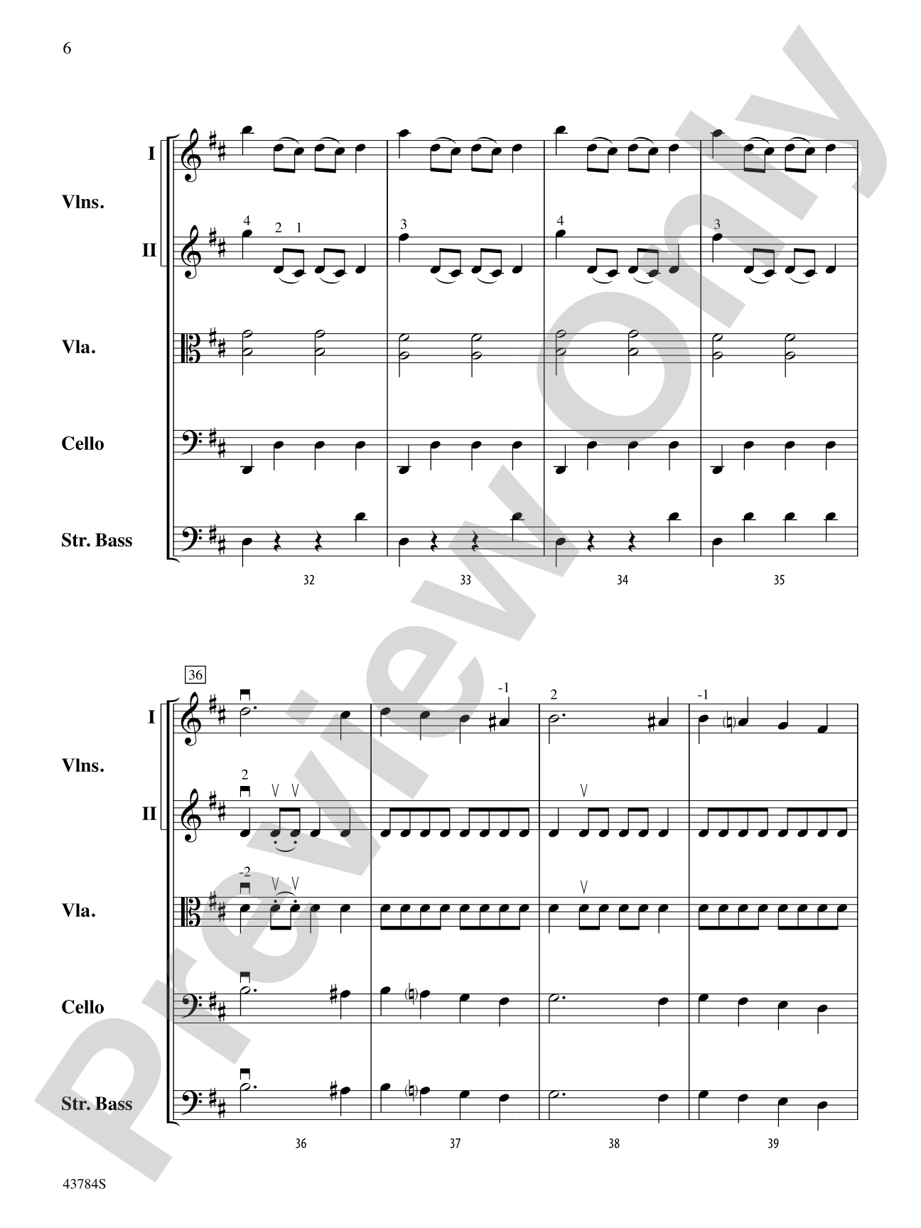 Symphony No. 104: String Orchestra Conductor Score & Parts