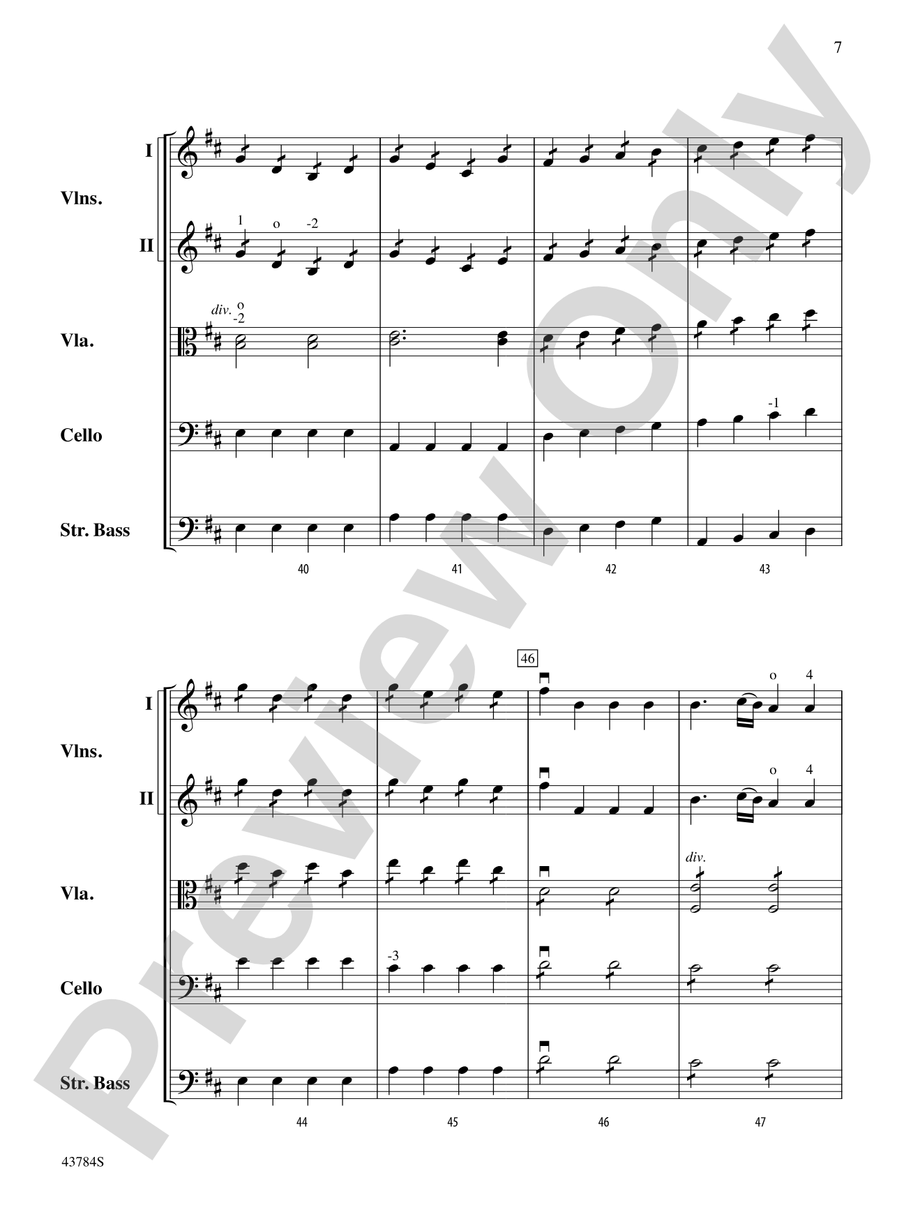 Symphony No. 104: String Orchestra Conductor Score & Parts