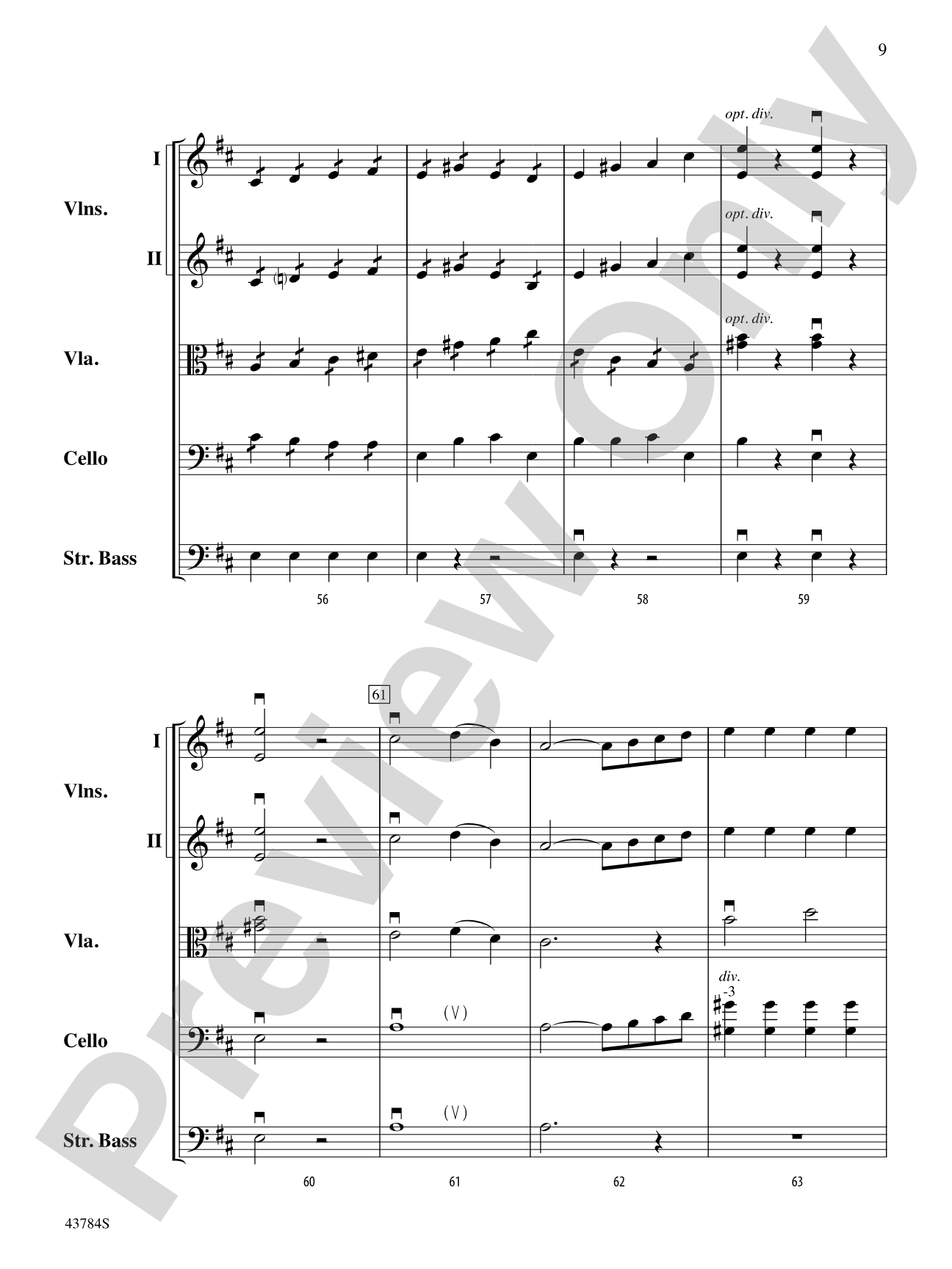 Symphony No. 104: String Orchestra Conductor Score & Parts