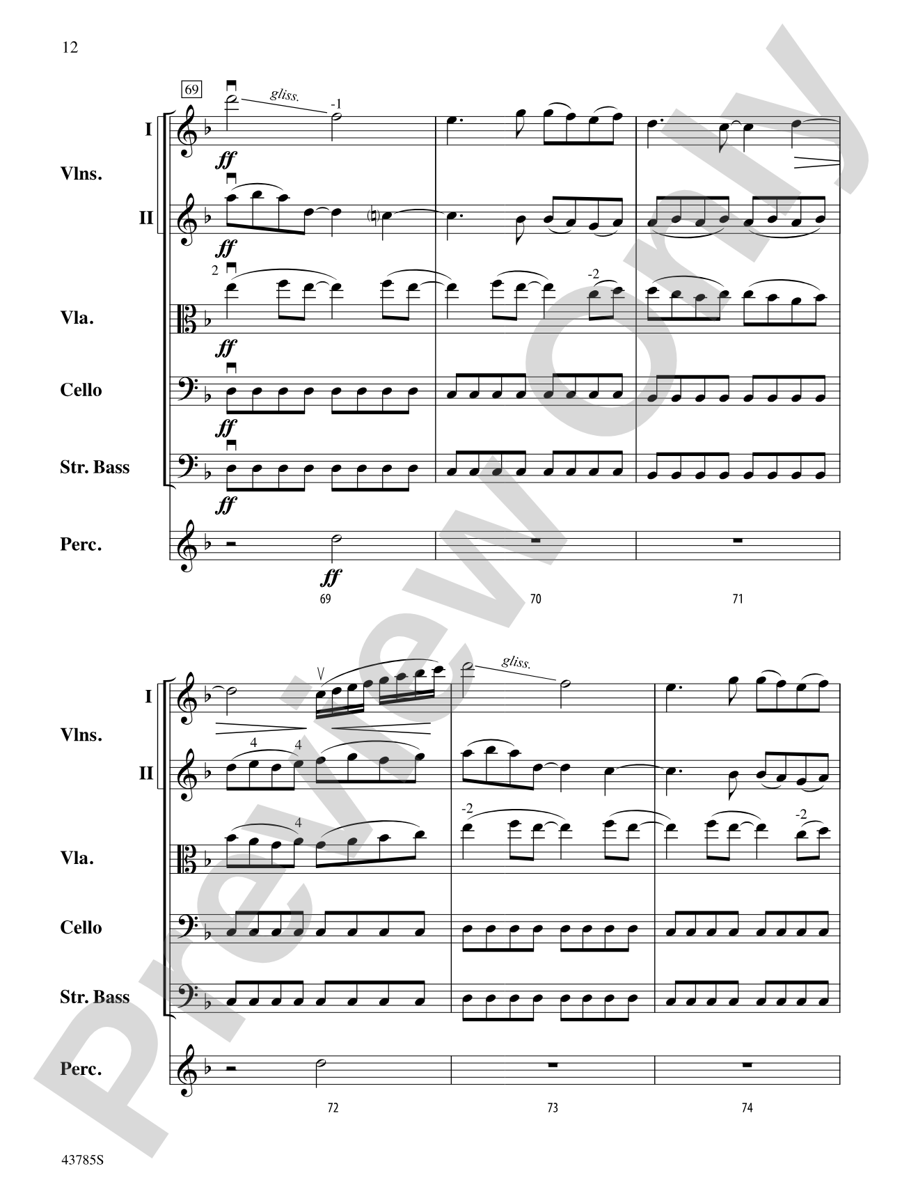 Shattered: String Orchestra Conductor Score & Parts
