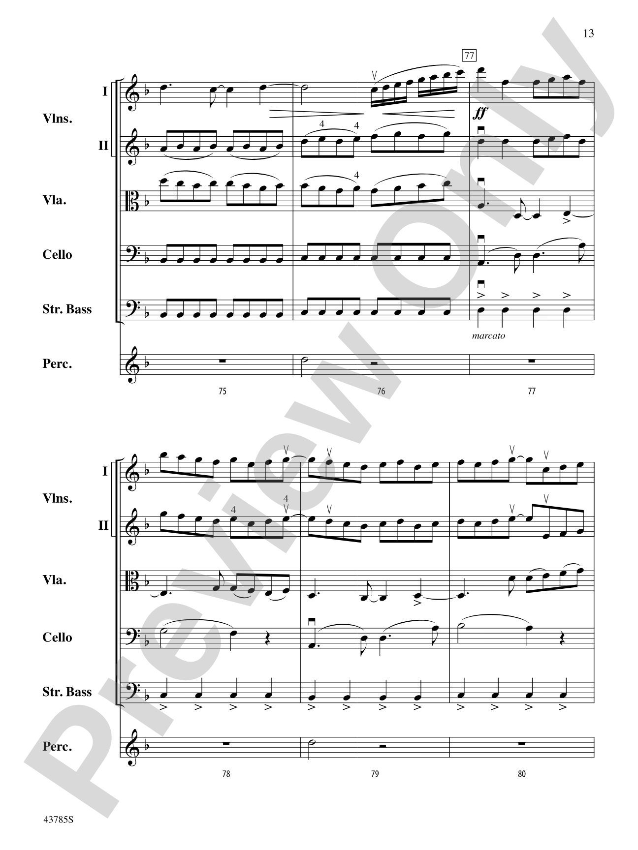 Shattered: String Orchestra Conductor Score & Parts