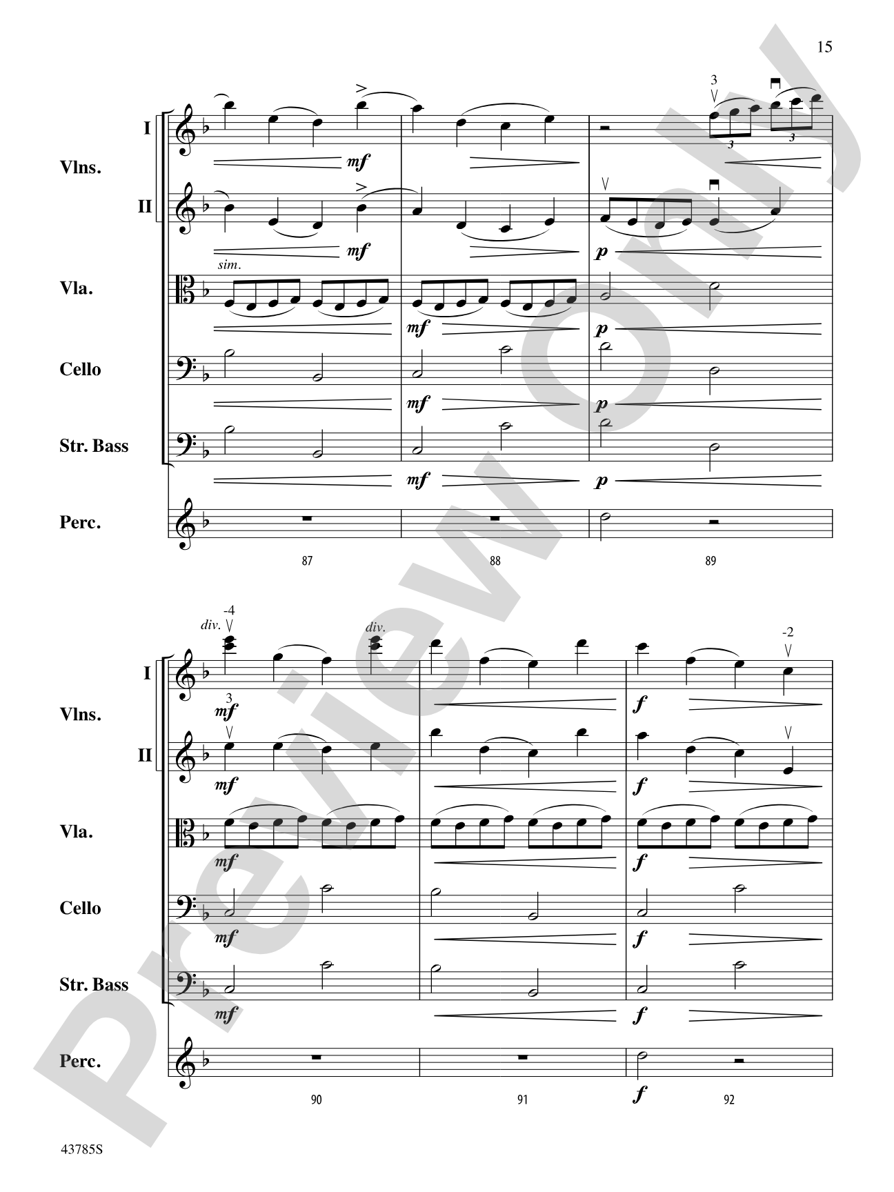 Shattered: String Orchestra Conductor Score & Parts