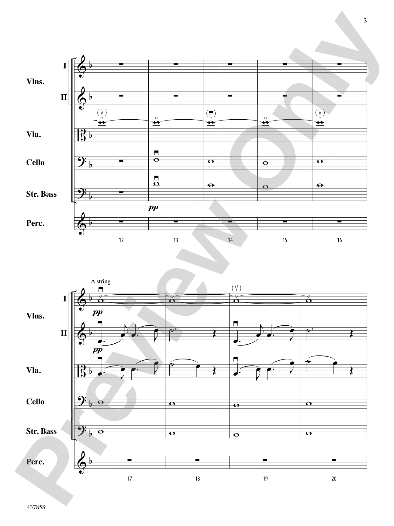 Shattered: String Orchestra Conductor Score & Parts
