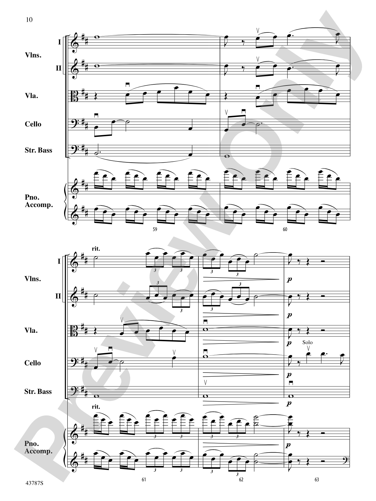 Carrickfergus: String Orchestra Conductor Score & Parts