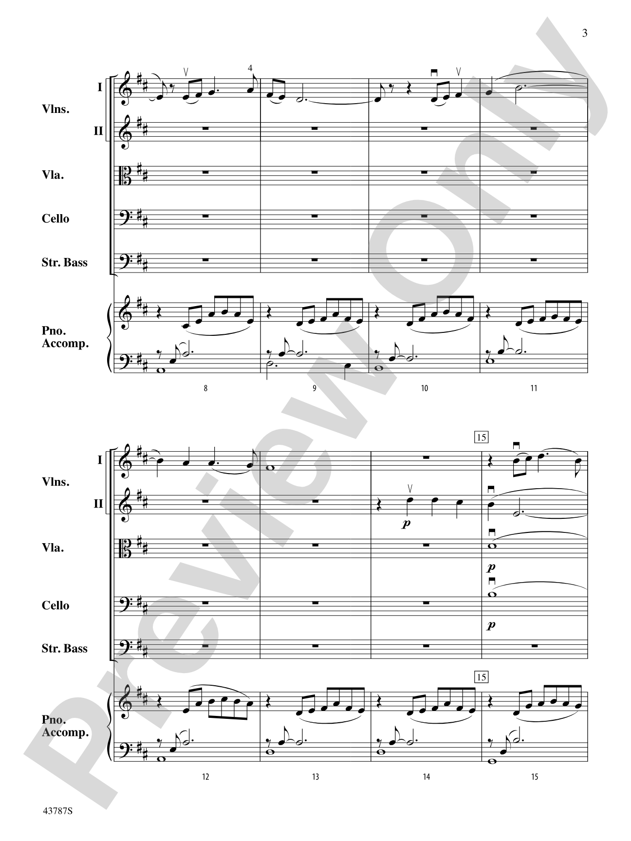 Carrickfergus: String Orchestra Conductor Score & Parts
