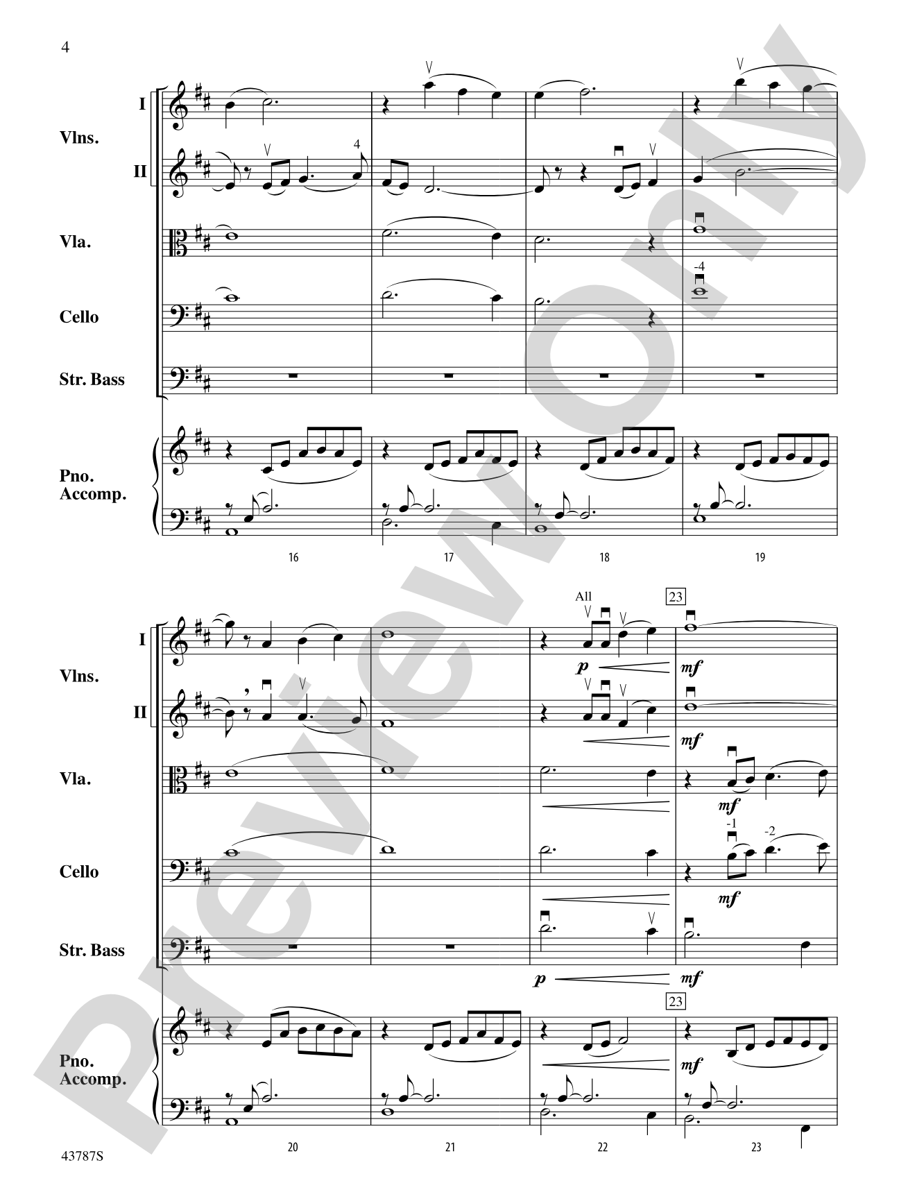 Carrickfergus: String Orchestra Conductor Score & Parts
