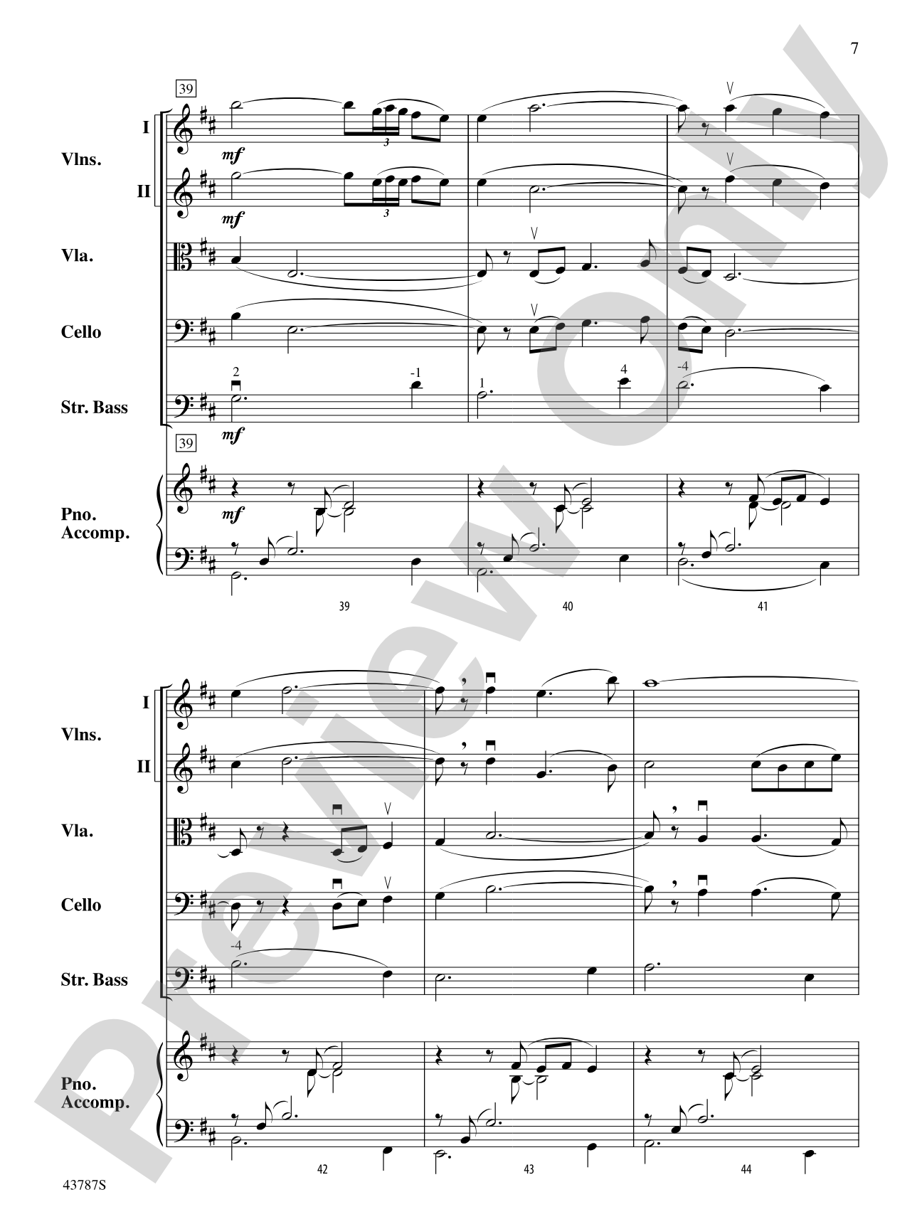 Carrickfergus: String Orchestra Conductor Score & Parts
