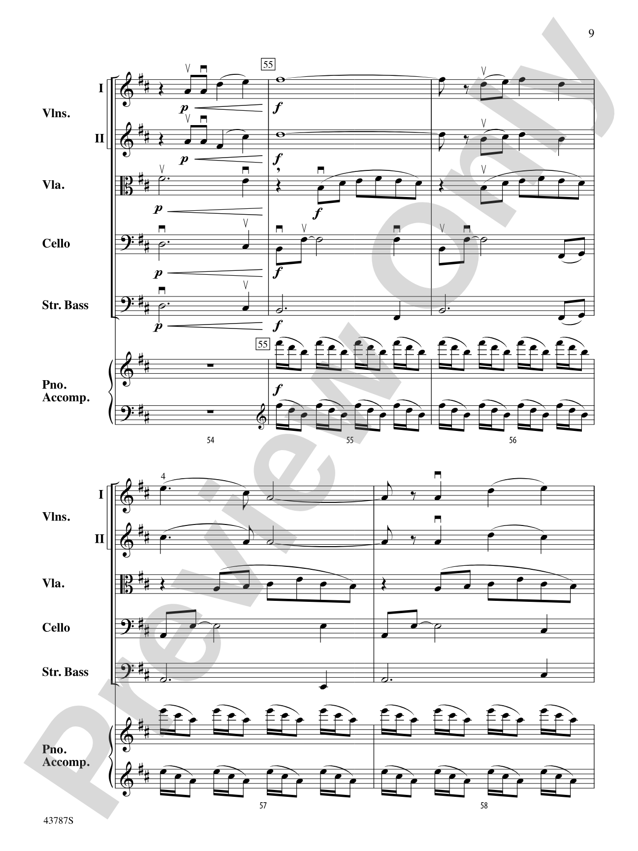 Carrickfergus: String Orchestra Conductor Score & Parts