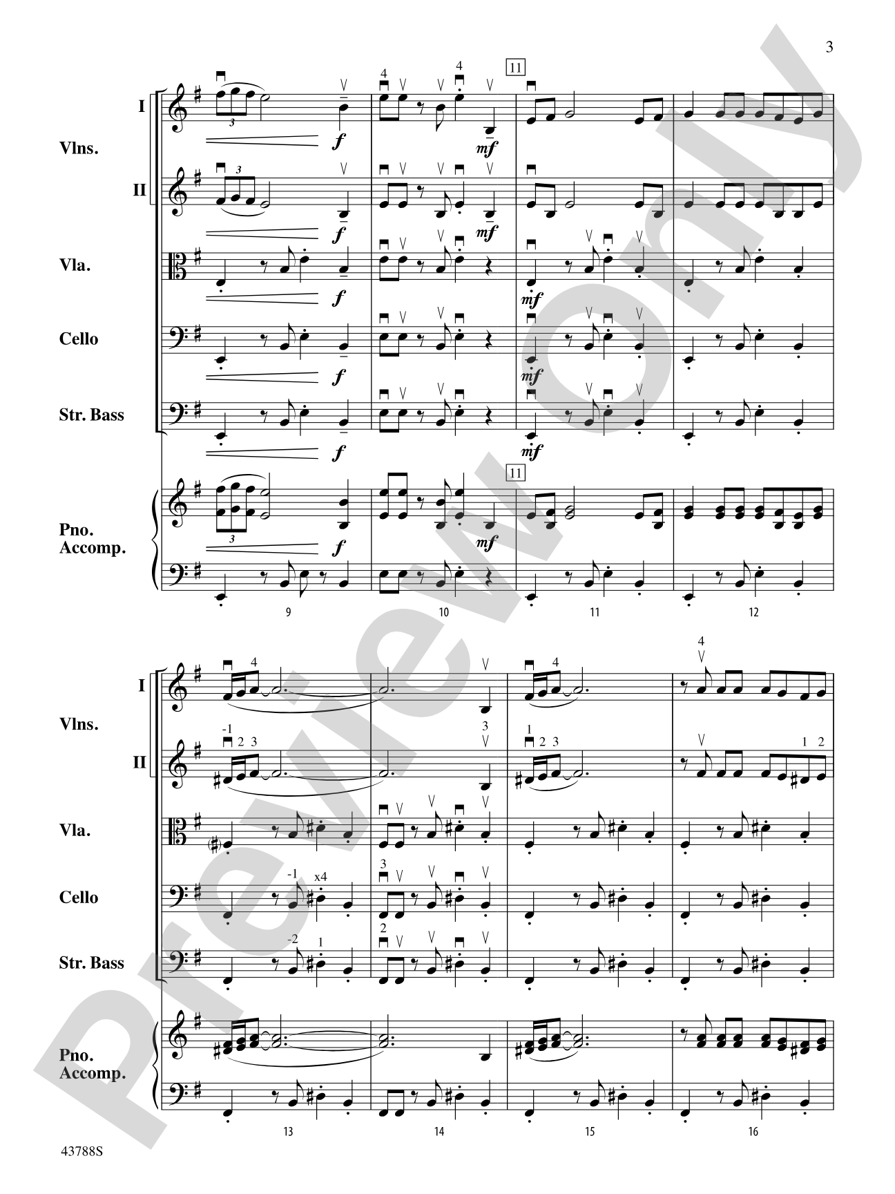 It Takes Two: String Orchestra Conductor Score & Parts