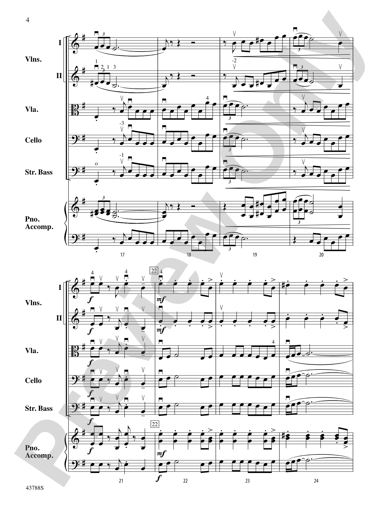 It Takes Two: String Orchestra Conductor Score & Parts