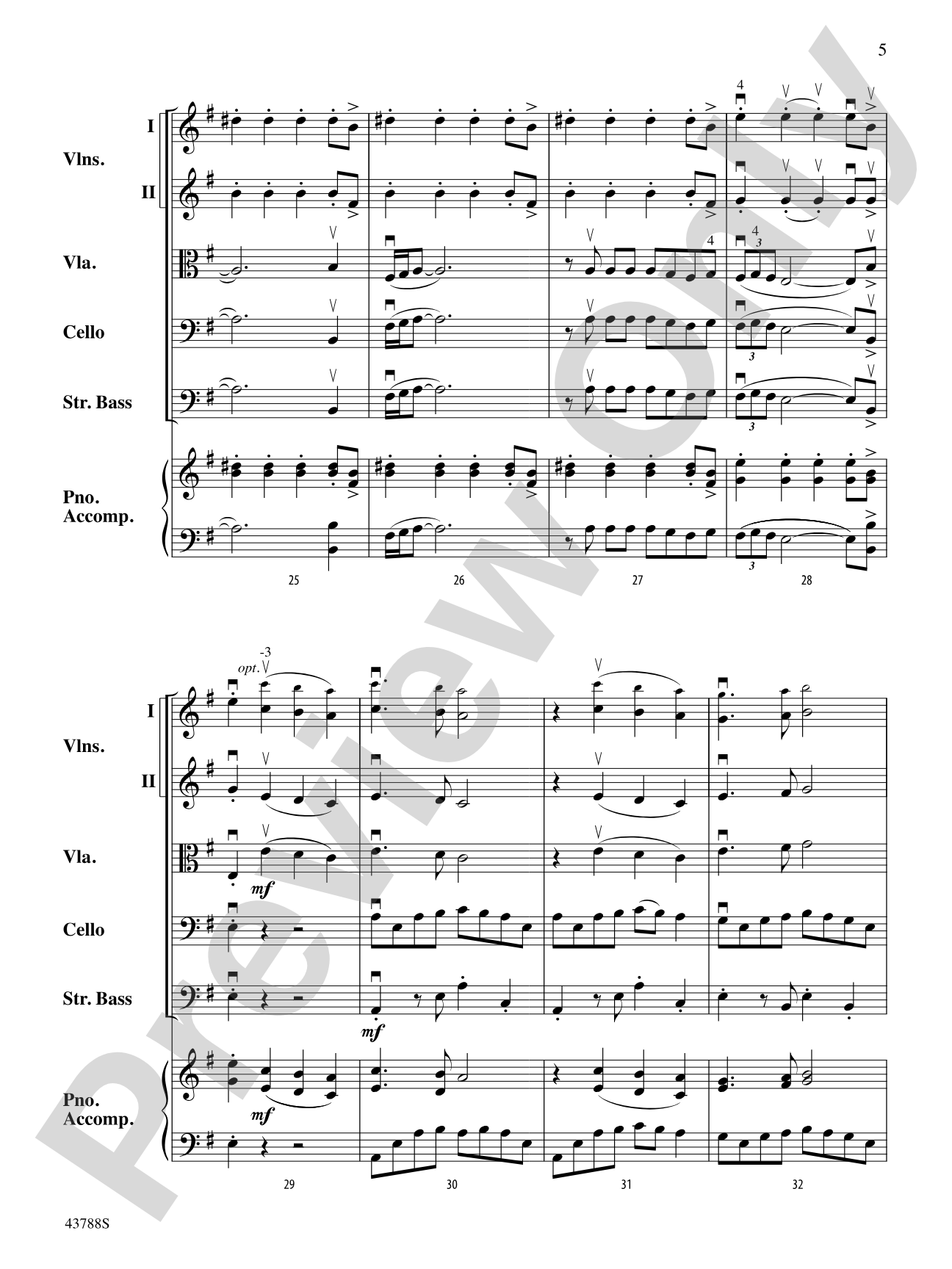 It Takes Two: String Orchestra Conductor Score & Parts