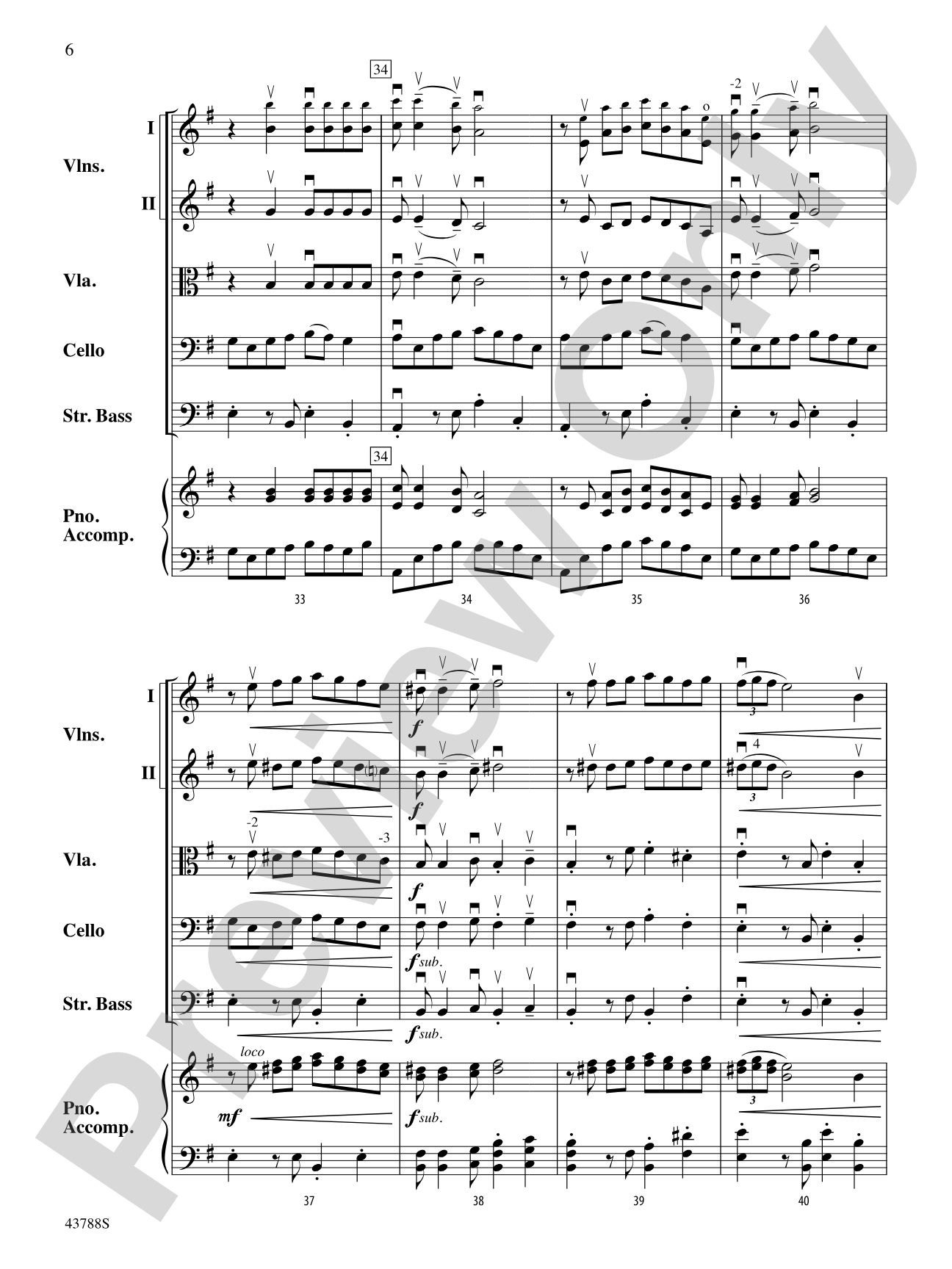 It Takes Two: String Orchestra Conductor Score & Parts