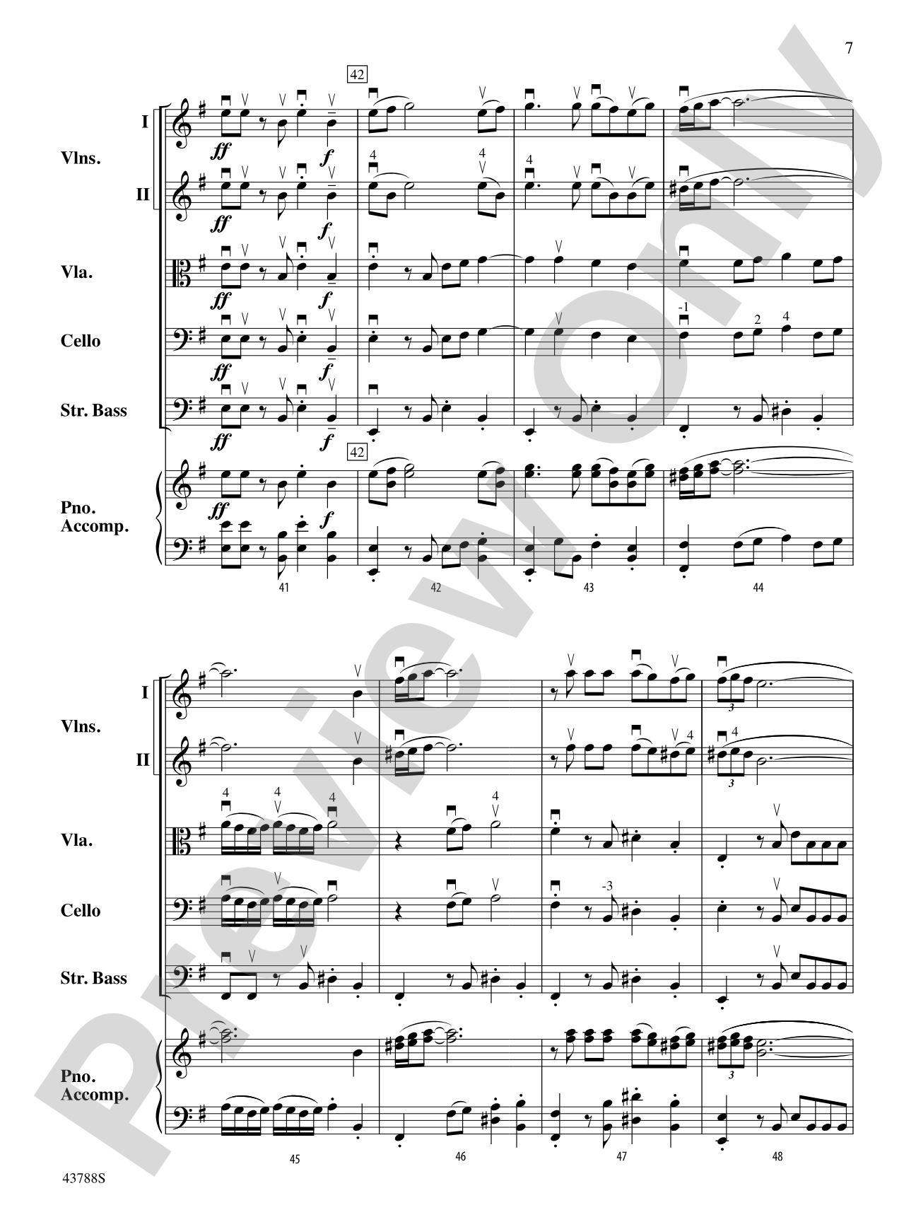 It Takes Two: String Orchestra Conductor Score & Parts