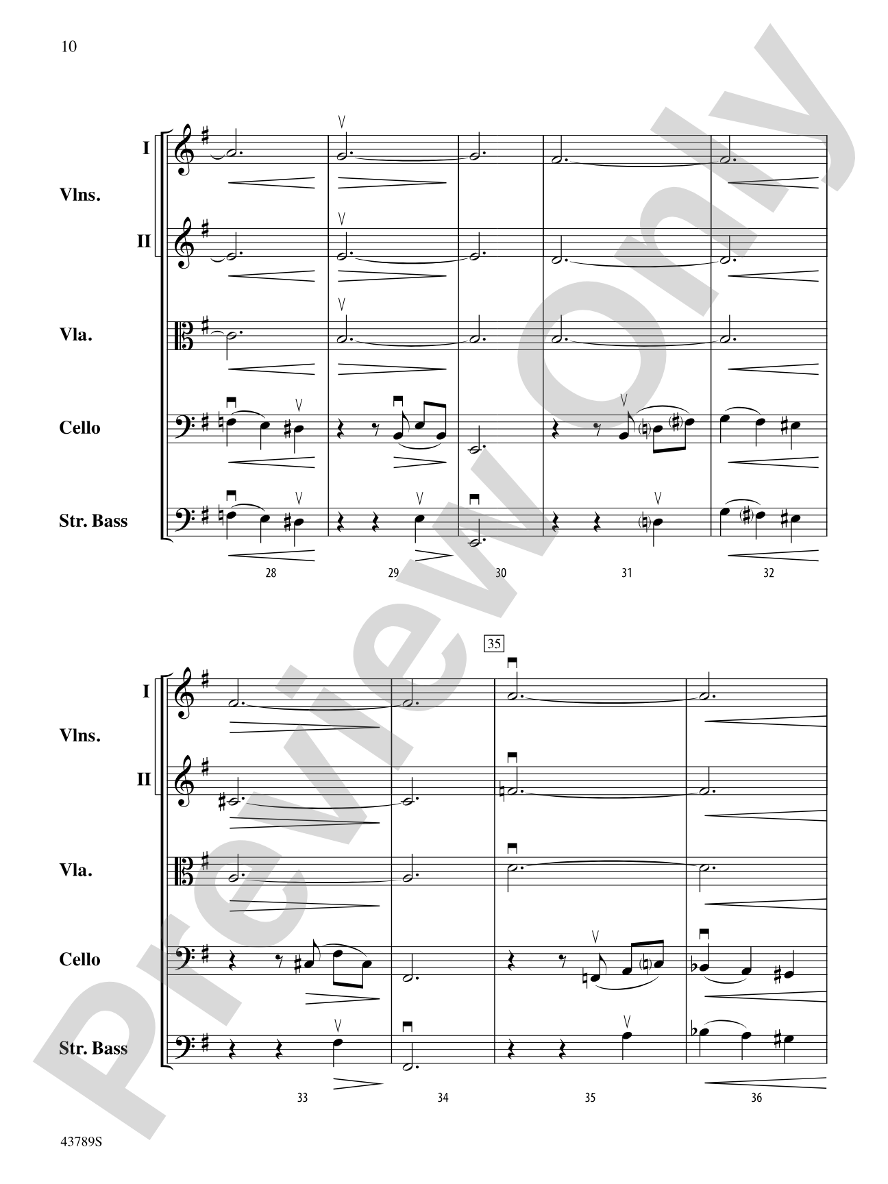 Miniature Suite 1: String Orchestra Conductor Score & Parts