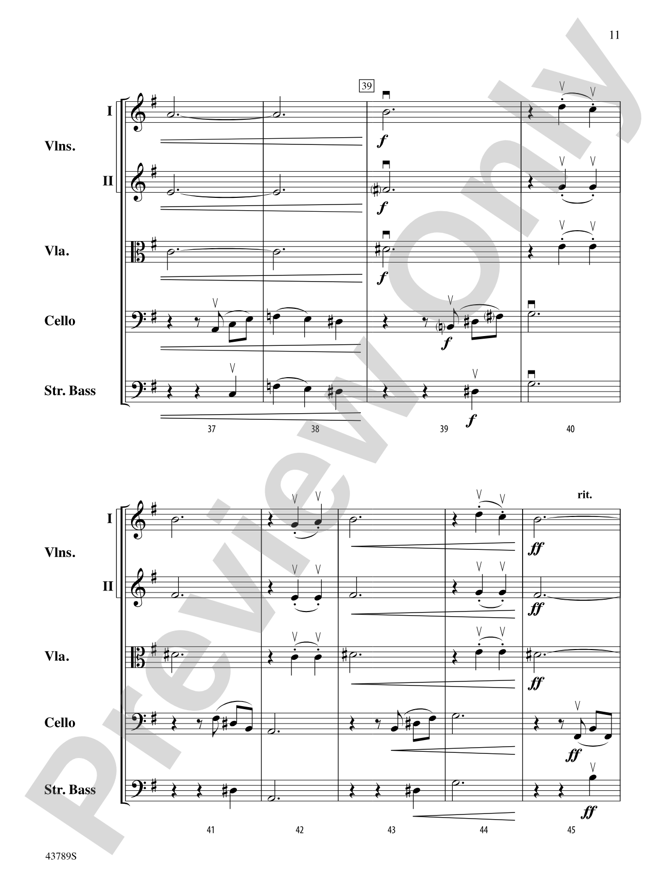 Miniature Suite 1: String Orchestra Conductor Score & Parts