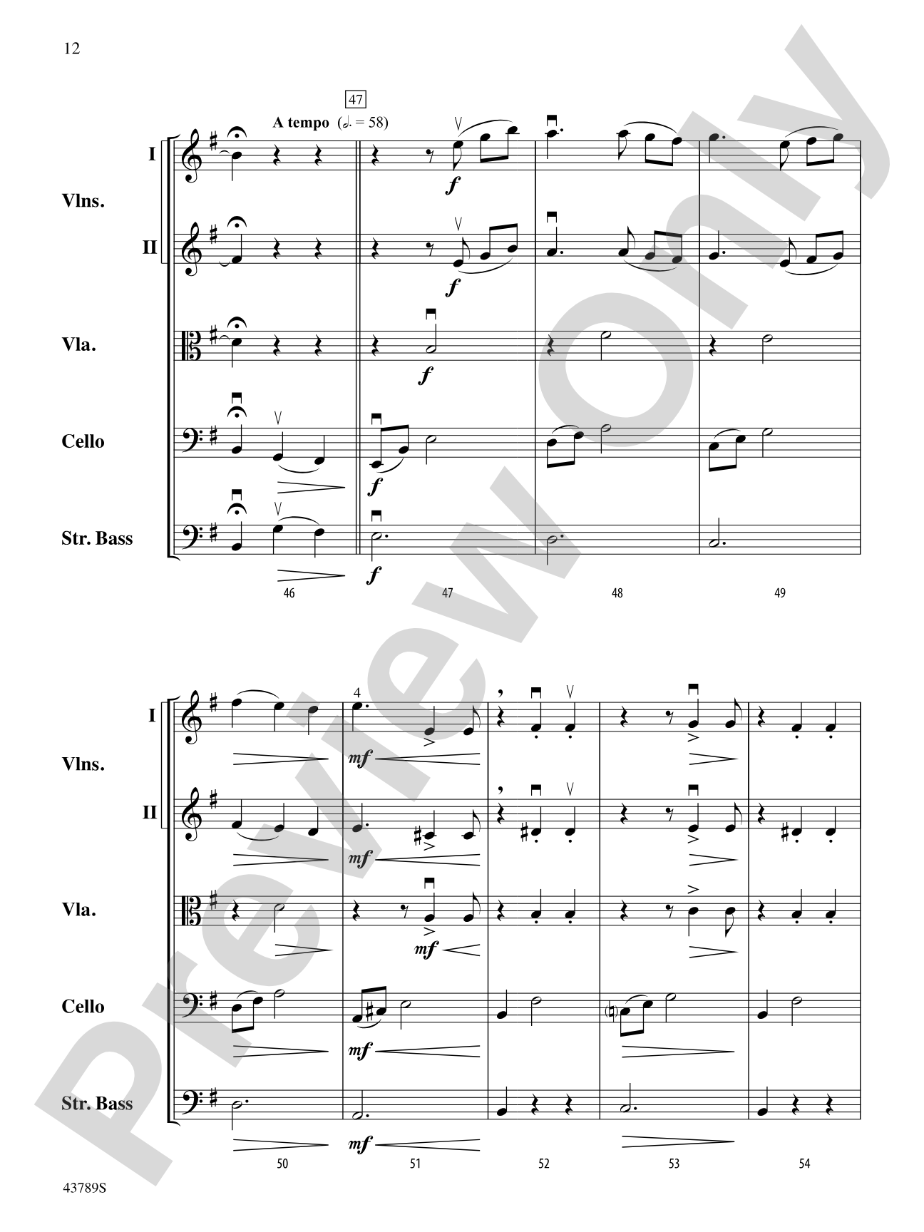 Miniature Suite 1: String Orchestra Conductor Score & Parts