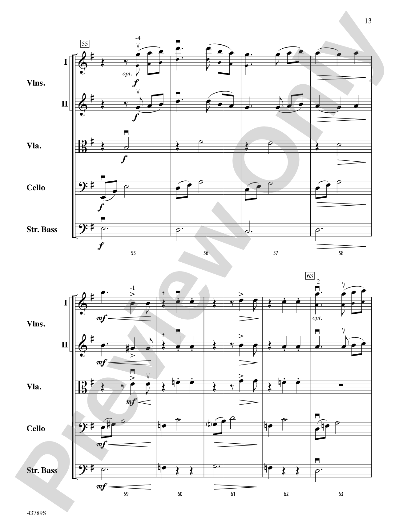 Miniature Suite 1: String Orchestra Conductor Score & Parts