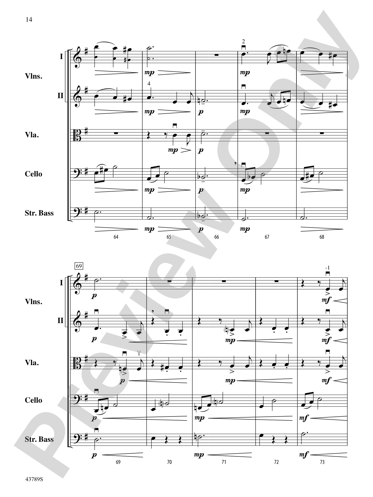 Miniature Suite 1: String Orchestra Conductor Score & Parts